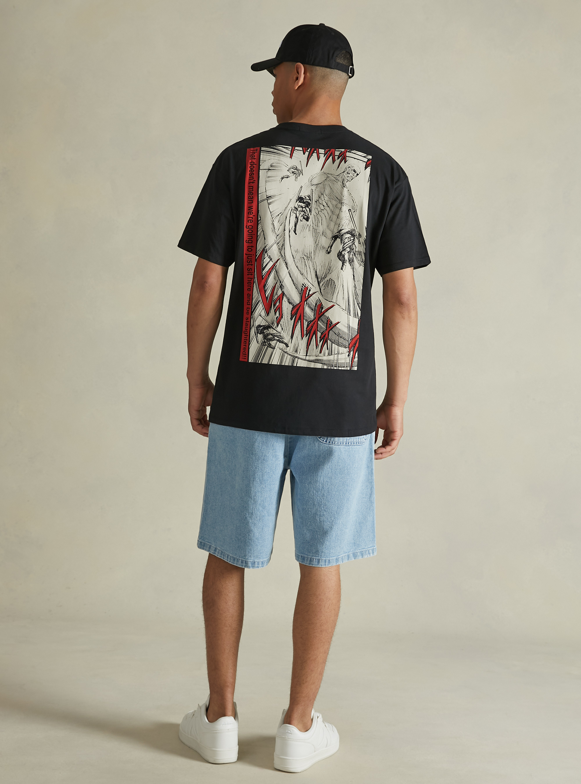 Attack on Titan / Alcott T-shirt, BK1 BLACK