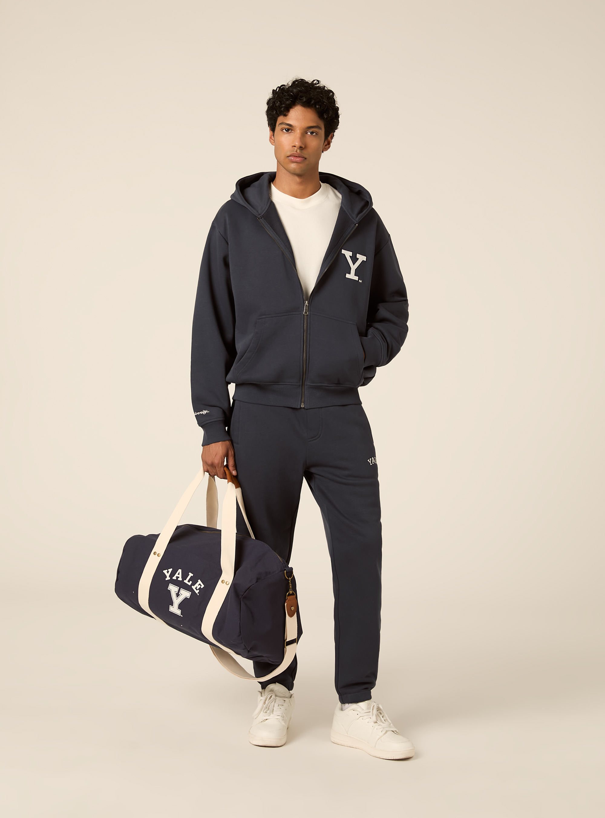 Cardigan yale boxy fit, NAVY MEDIO
