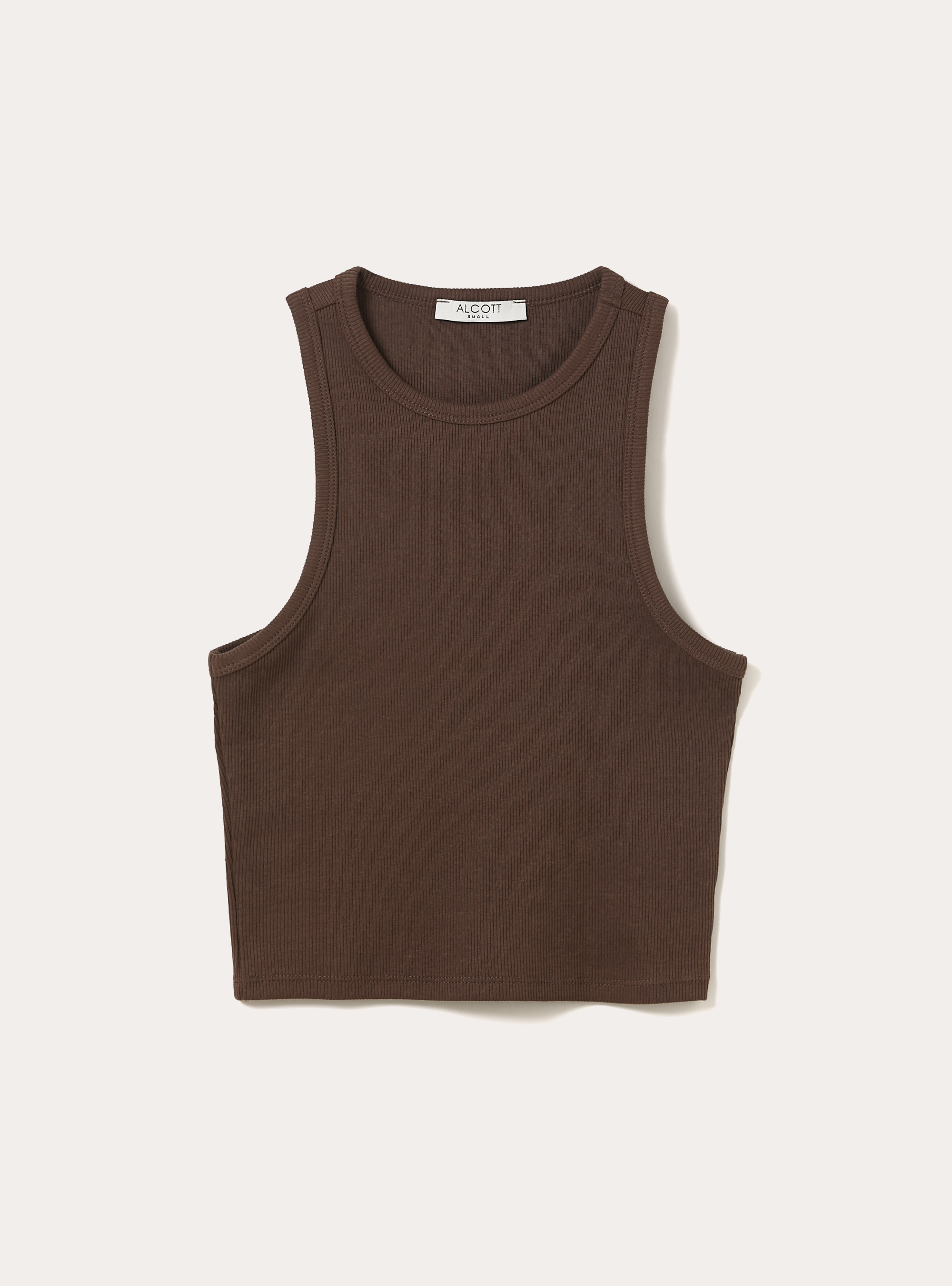 Camiseta sin mangas corta de canal&eacute;, BR2 BROWN MEDIUM