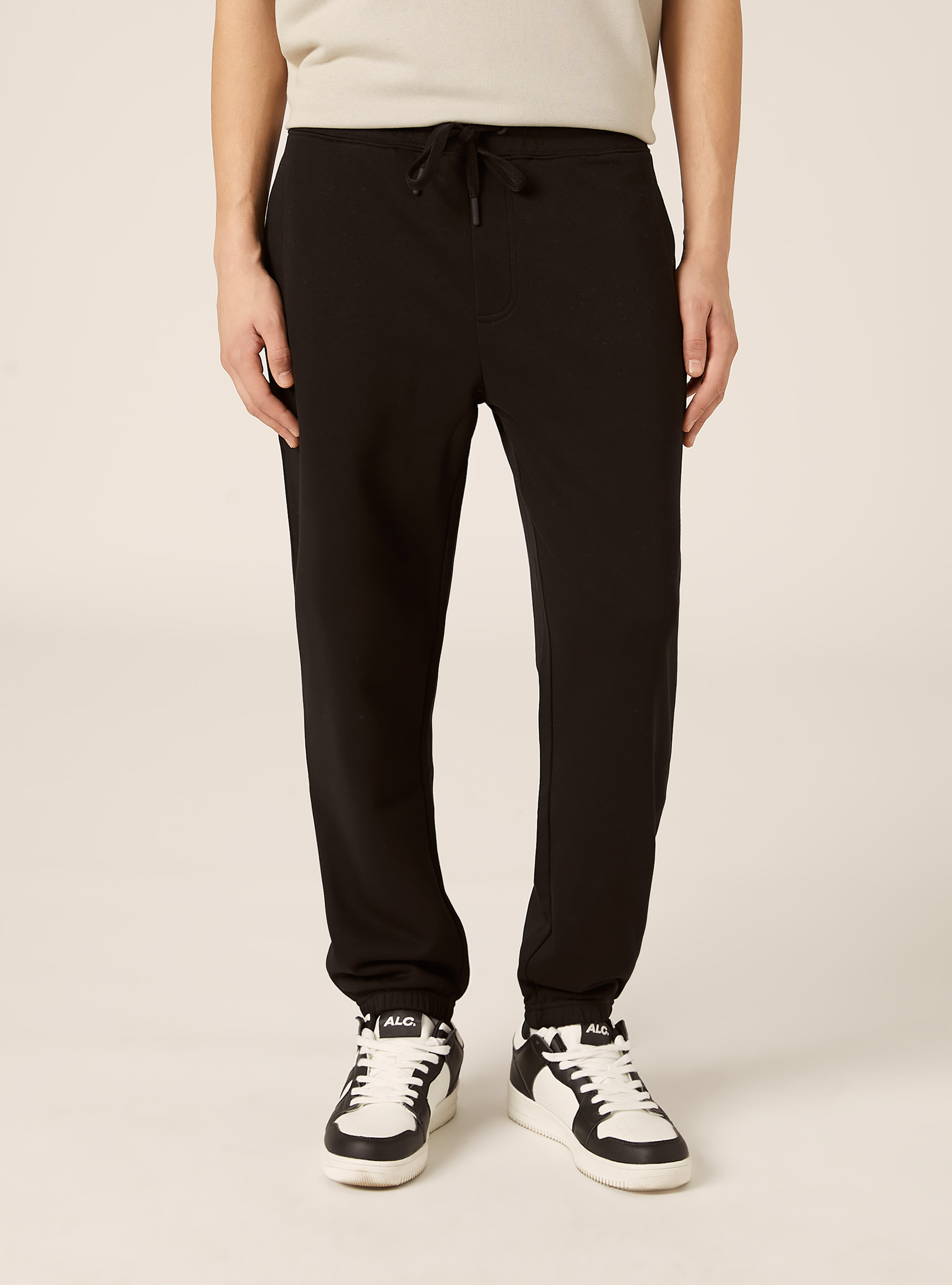 Sweatshirt jogger pants, BK1 BLACK