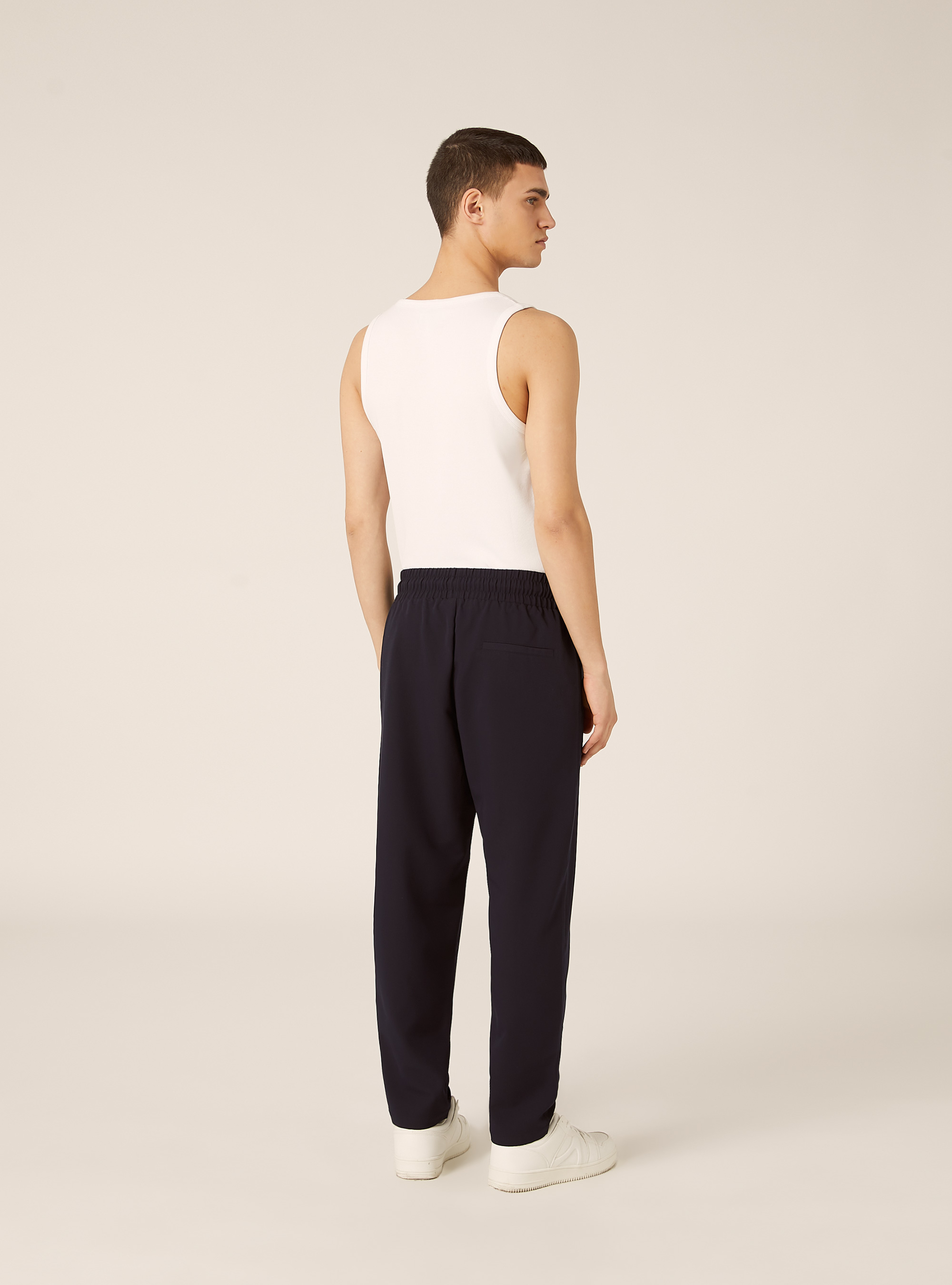 Slim Fit Ribbed Cotton Tank Top, WH3 WHITE