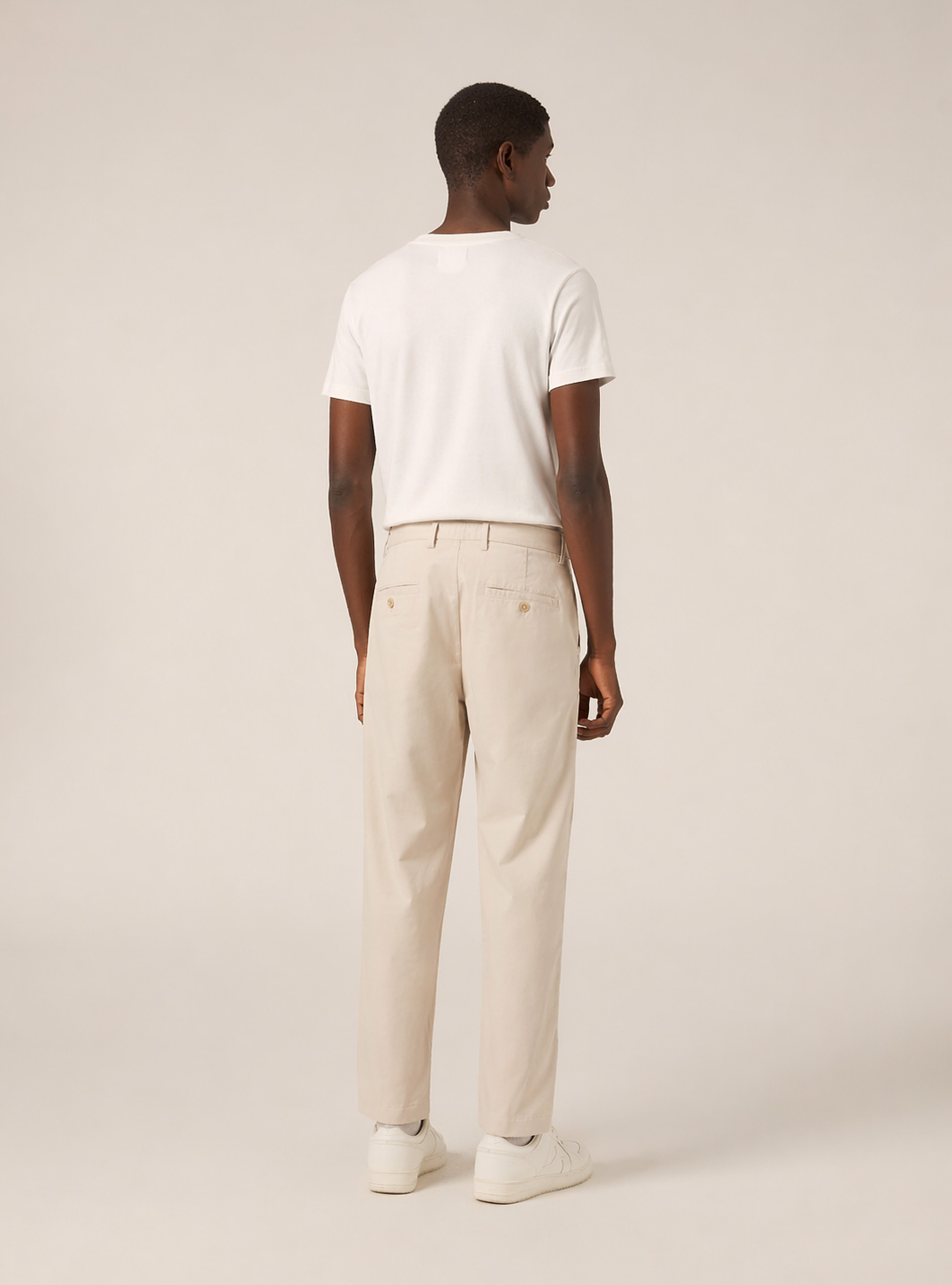 Slim fit stretch twill chino pants, BG3 BEIGE LIGHT