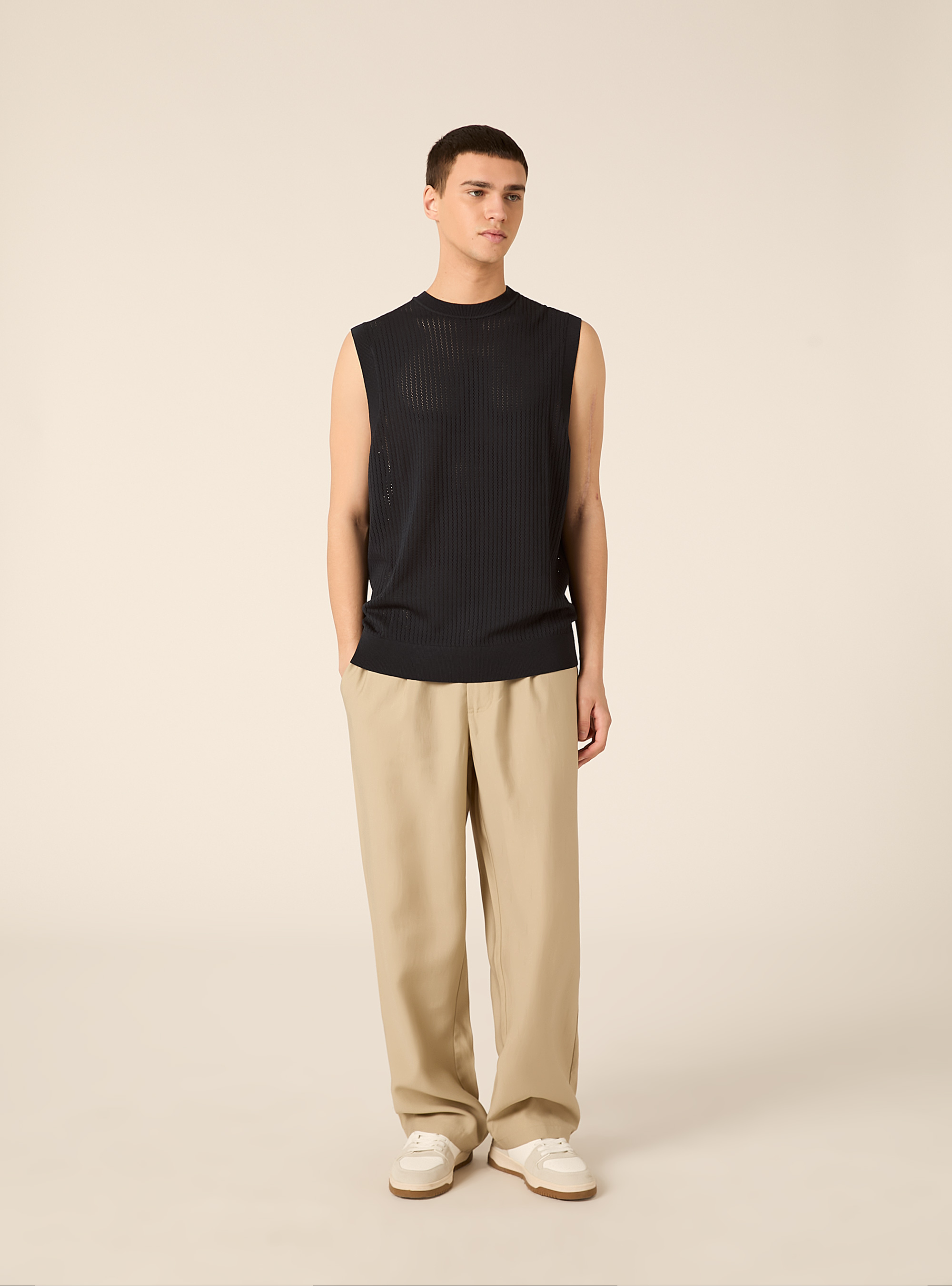 Knit Vest, NA2 NAVY MEDIUM