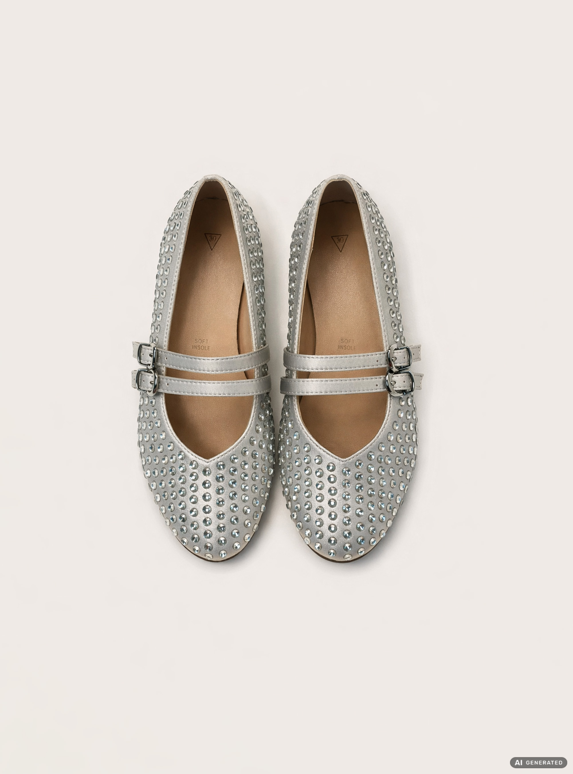 Bailarinas con tachuelas, WH1 OFF WHITE