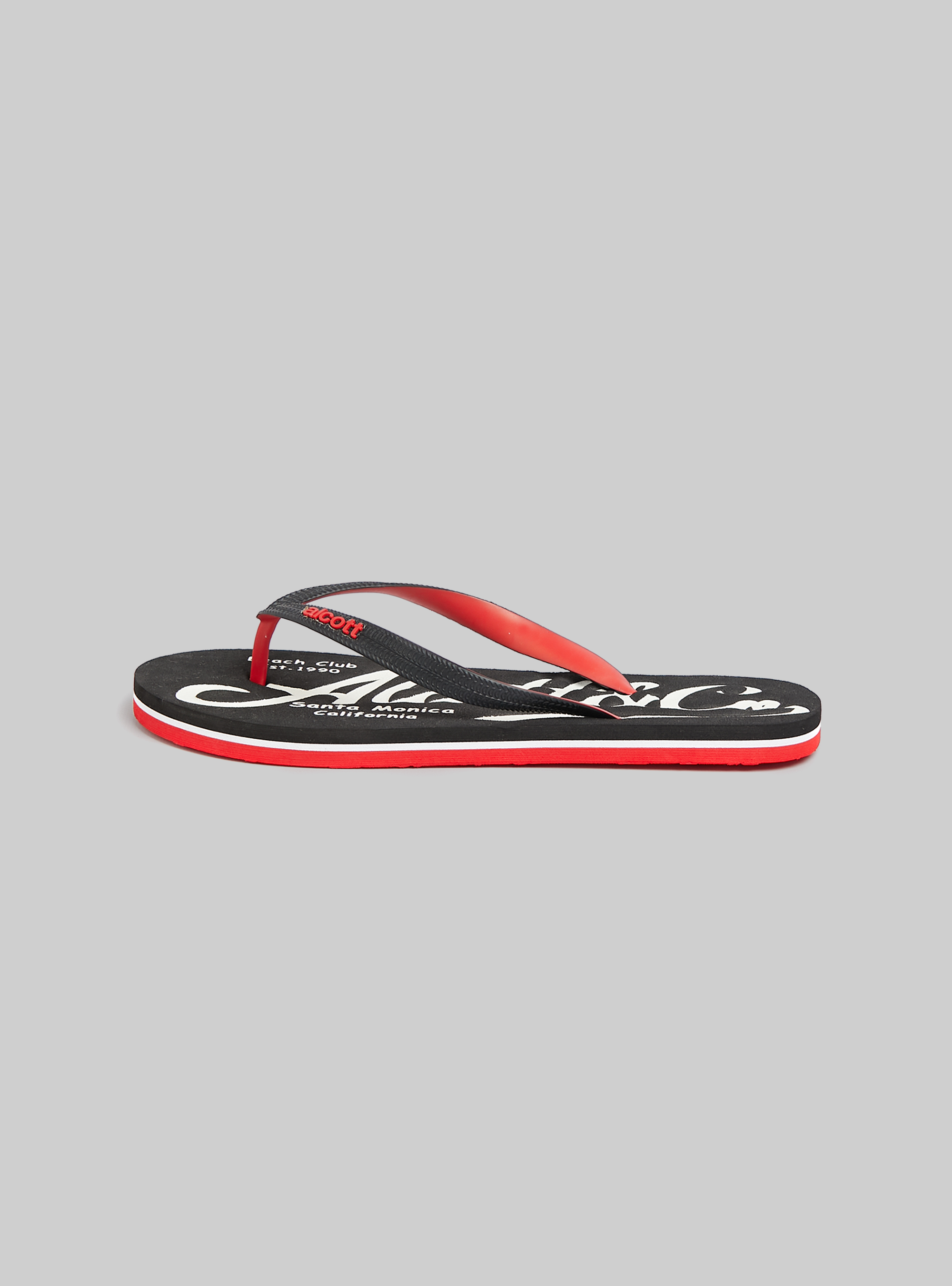 Infradito con logo a constrasto, BK1 BLACK