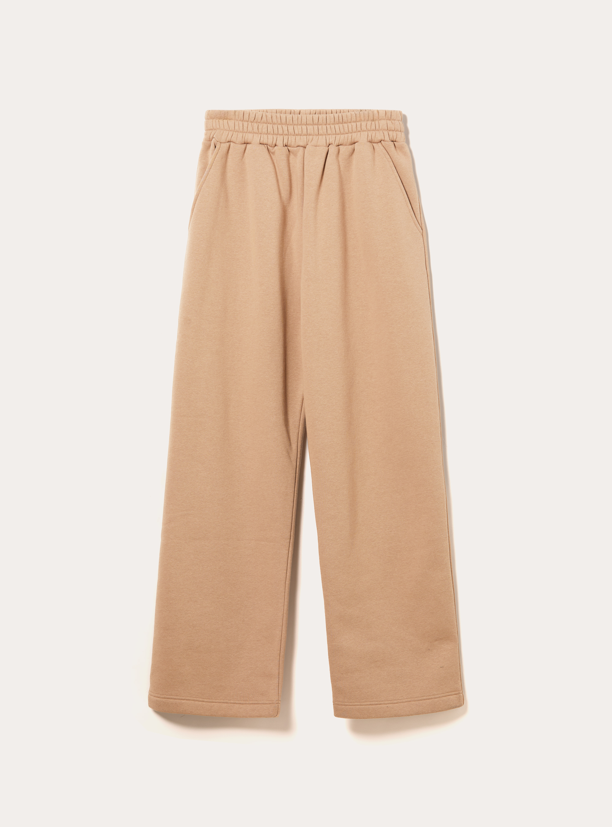 Pantalon ample en molleton, BG1 BEIGE DARK