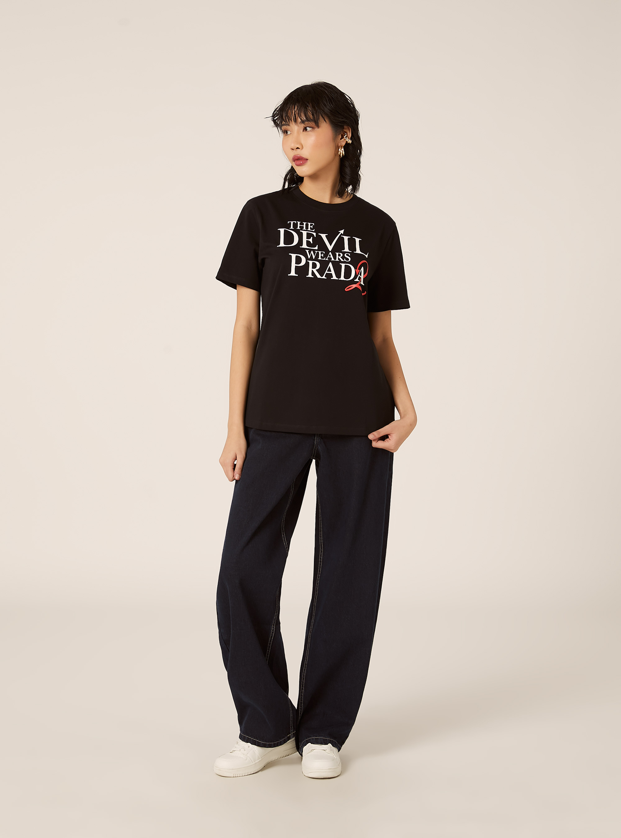 Camiseta El diablo viste de Prada / Alcott, BK1 BLACK