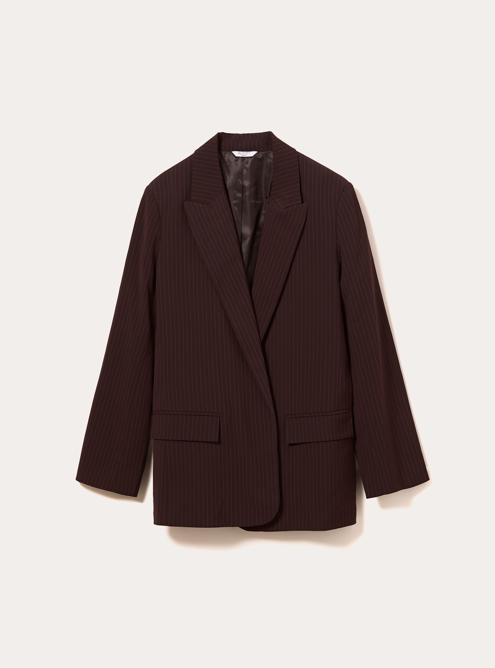 Blazer ouvert sur mesure, BO1 BORDEAUX DARK