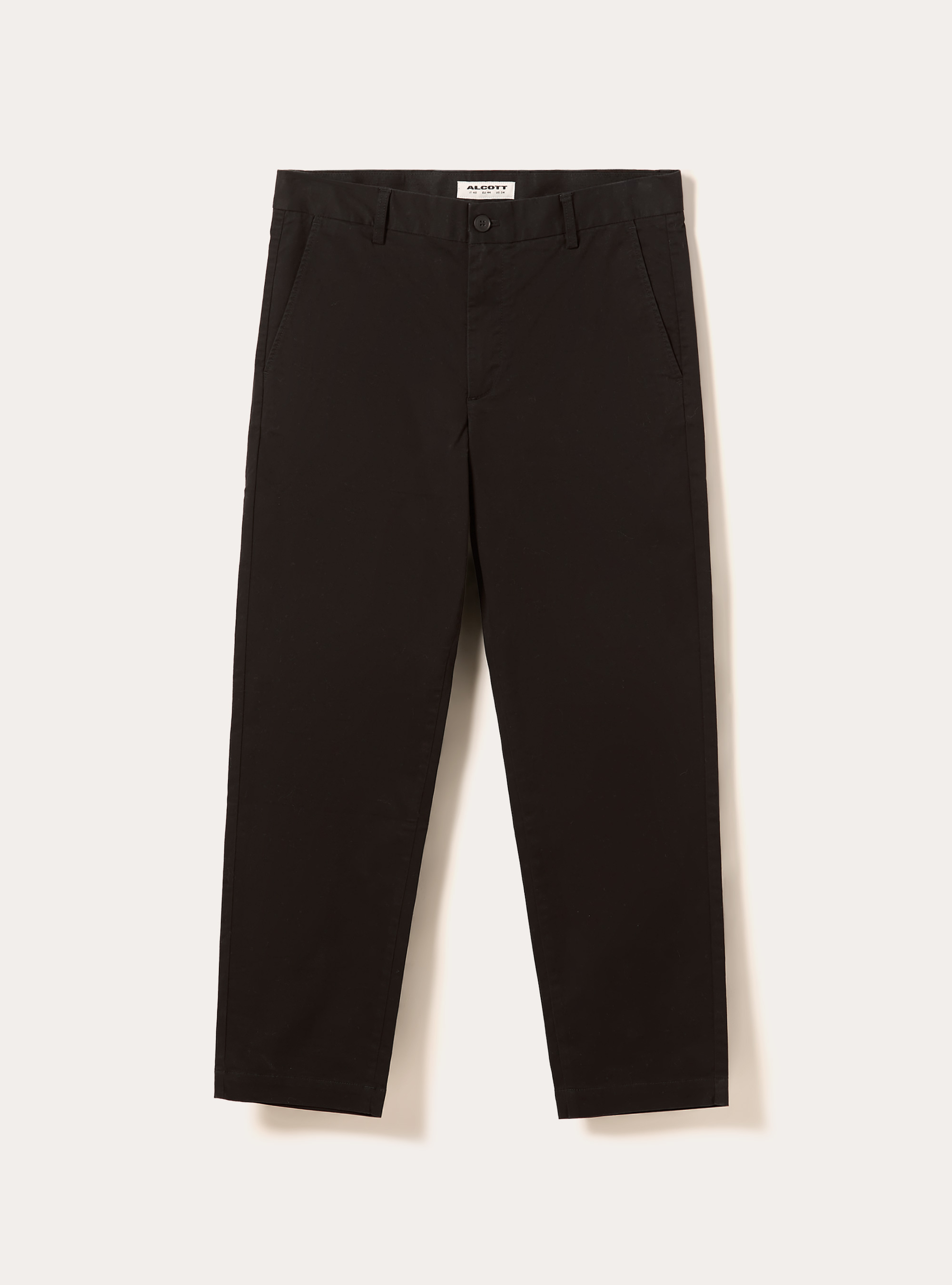Slim fit stretch twill chino pants, BK1 BLACK