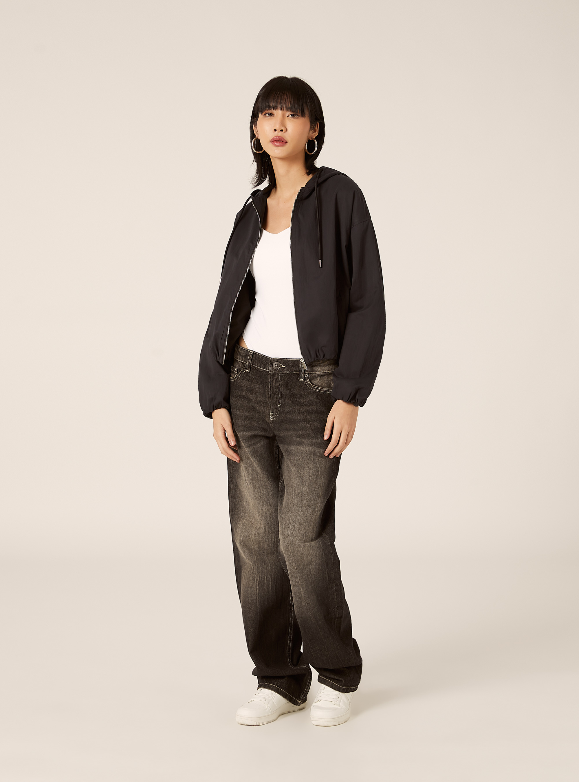 Jacke mit Ballon-Passform, BK1 BLACK