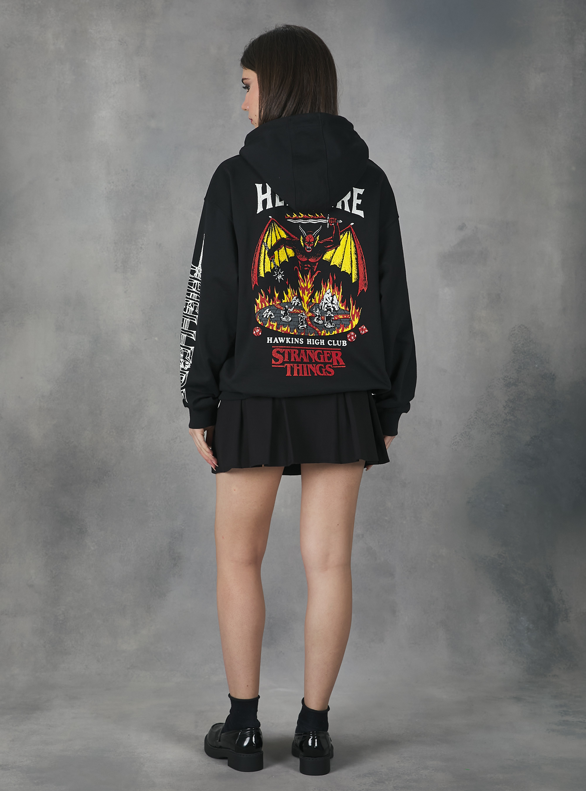 Felpa Stranger Things / Alcott, BK1 BLACK