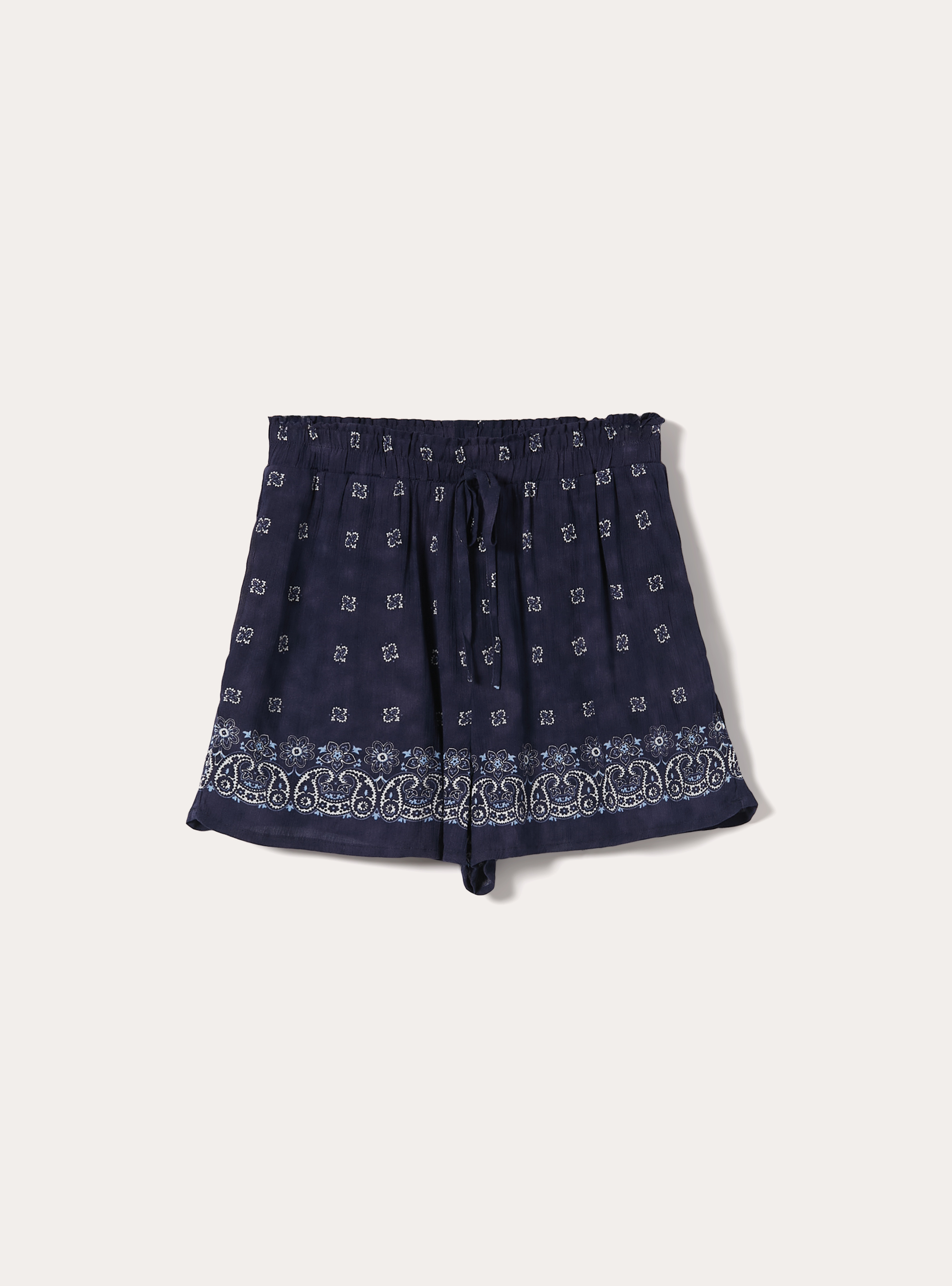 Shorts con estampado paisley, NA2 NAVY MEDIUM
