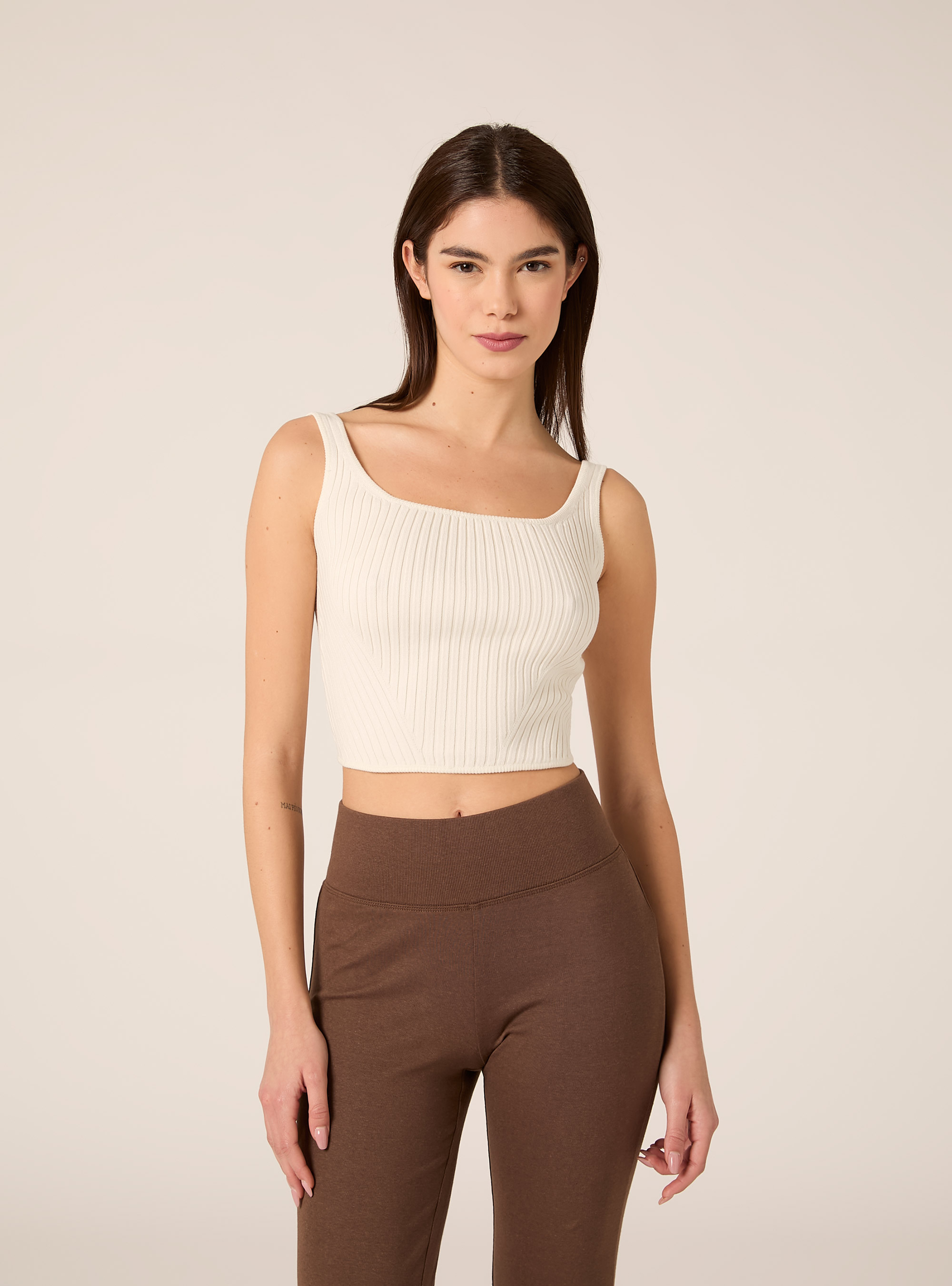 Strick-Tanktop, WH2 WHITE