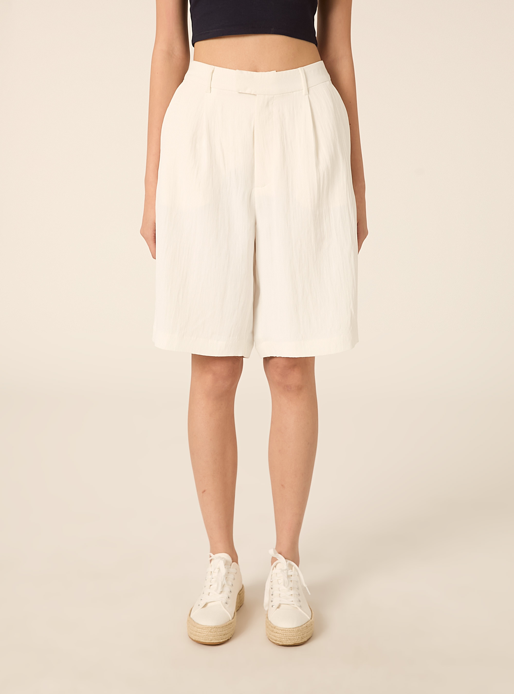 Bermudashorts aus Twill, WH3 WHITE