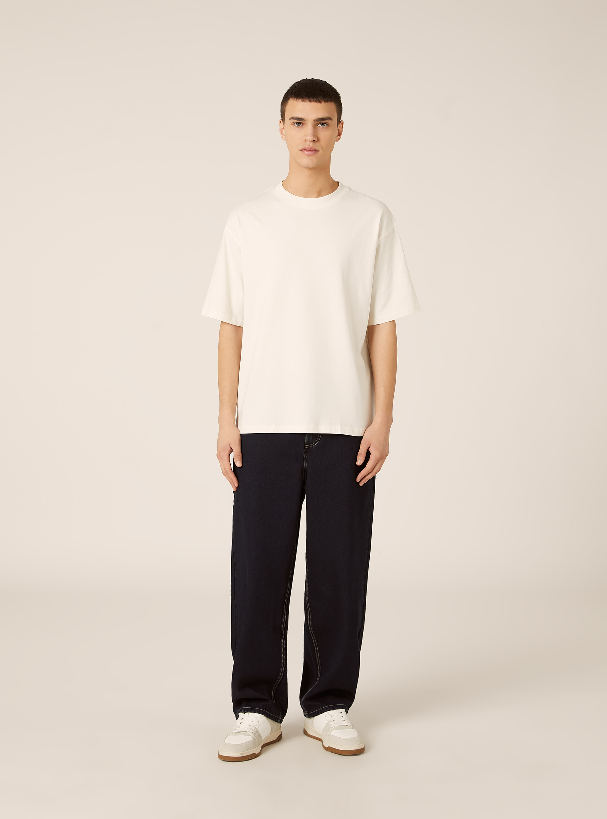 Super Baggy Fit Jeans, D001 DEEP BLUE
