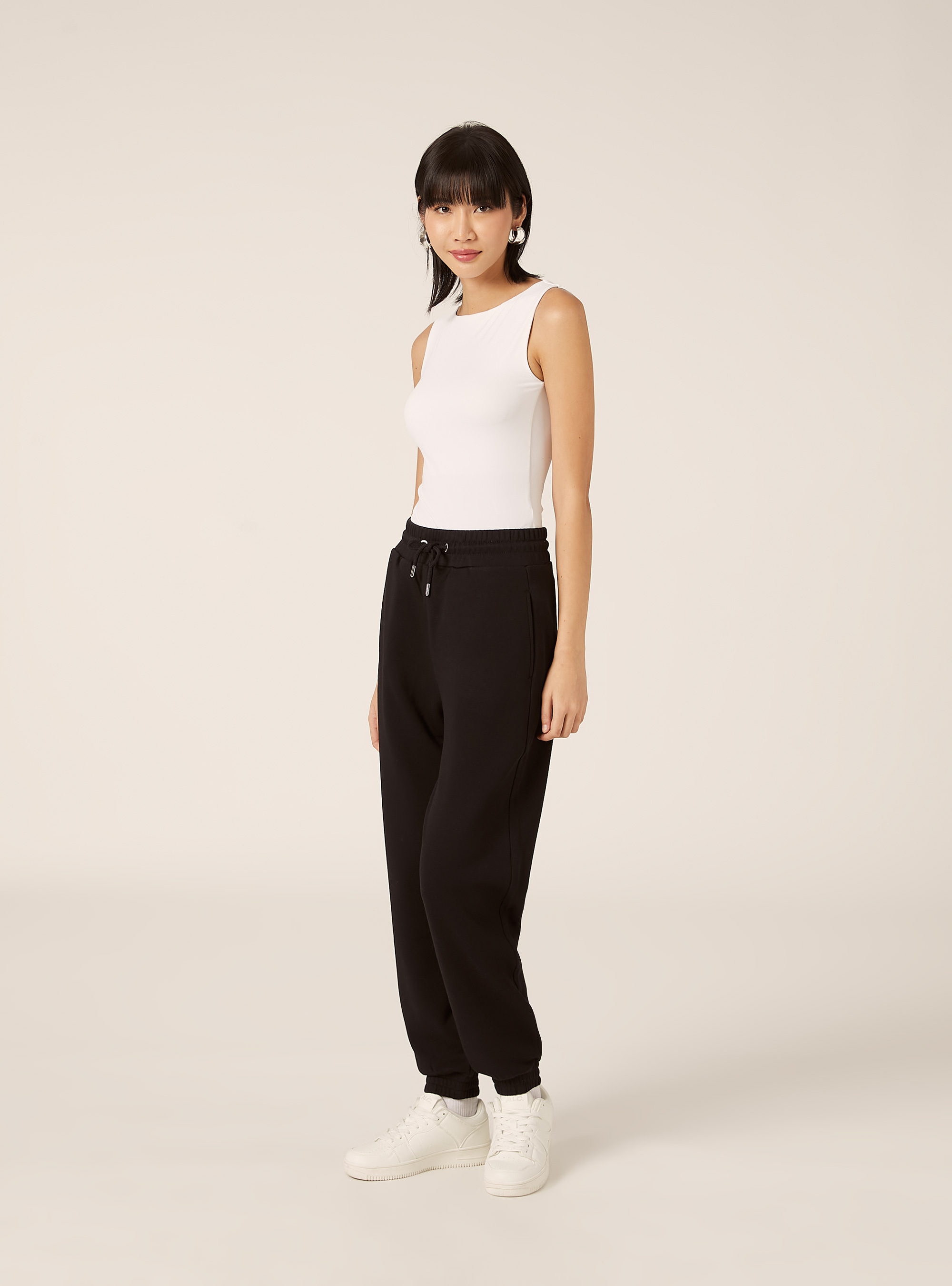 Pantalon jogger en molleton, BK1 BLACK