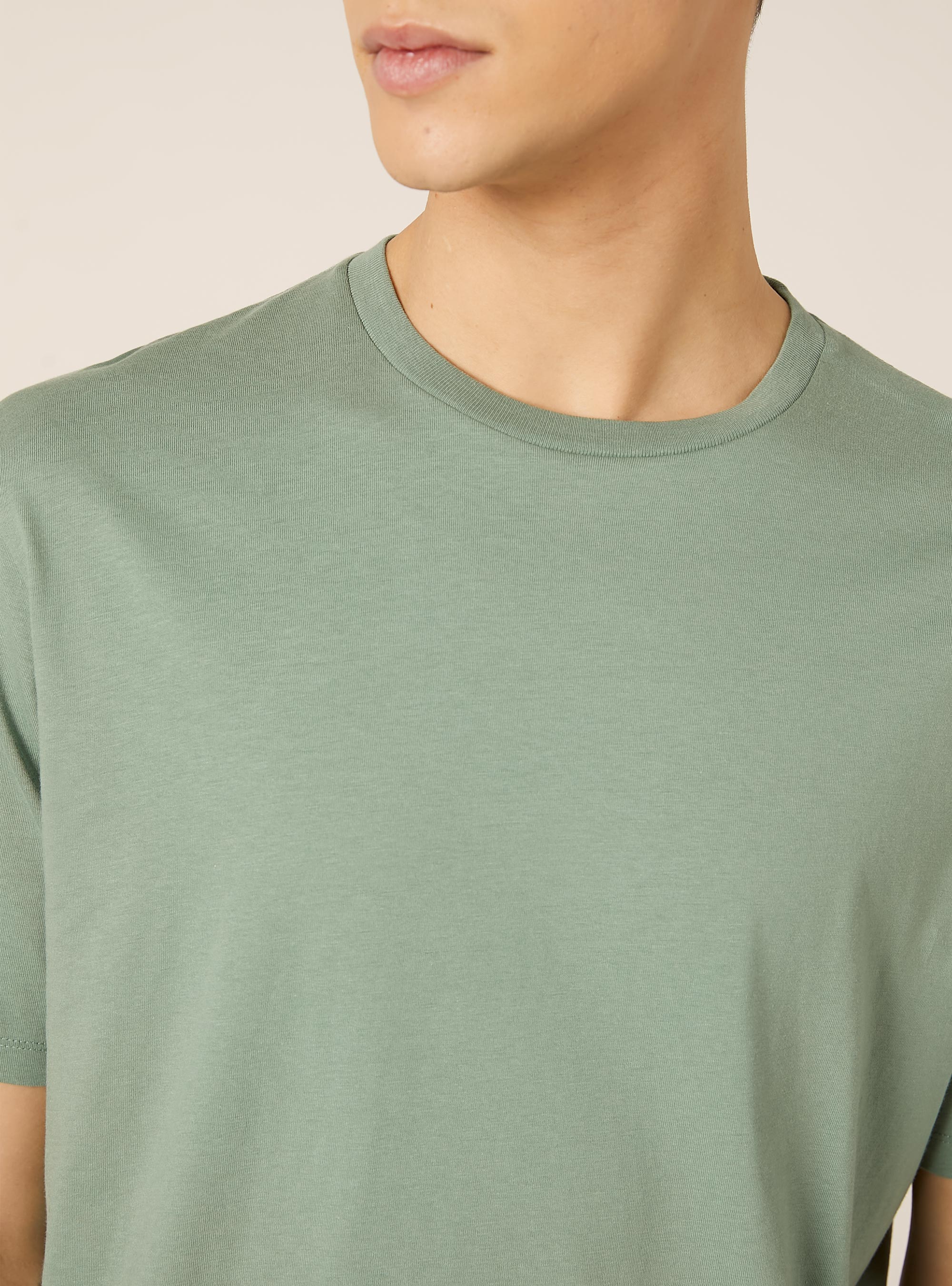 Basic Cotton T-Shirt, KY3 KAKY LIGHT