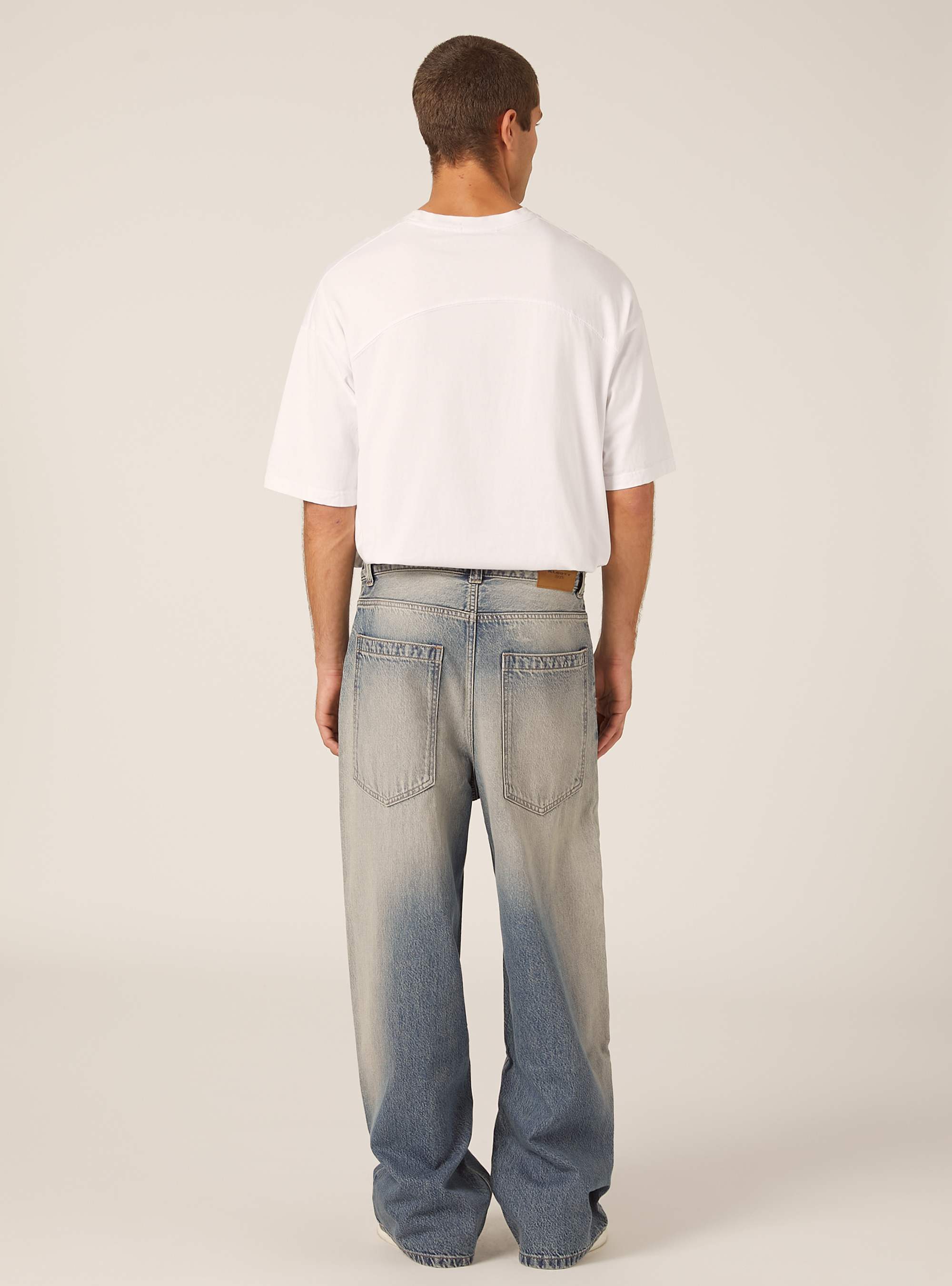 Jeans coupe super baggy, D004 MEDIUM LIGHT BLUE
