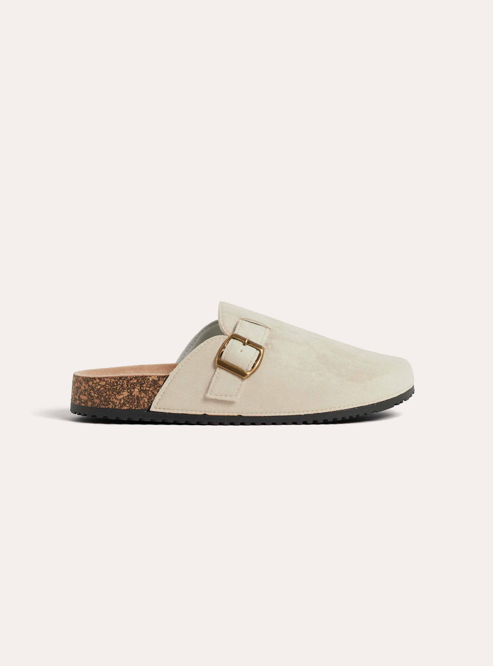 Sabots aus Wildleder, BG3 BEIGE LIGHT