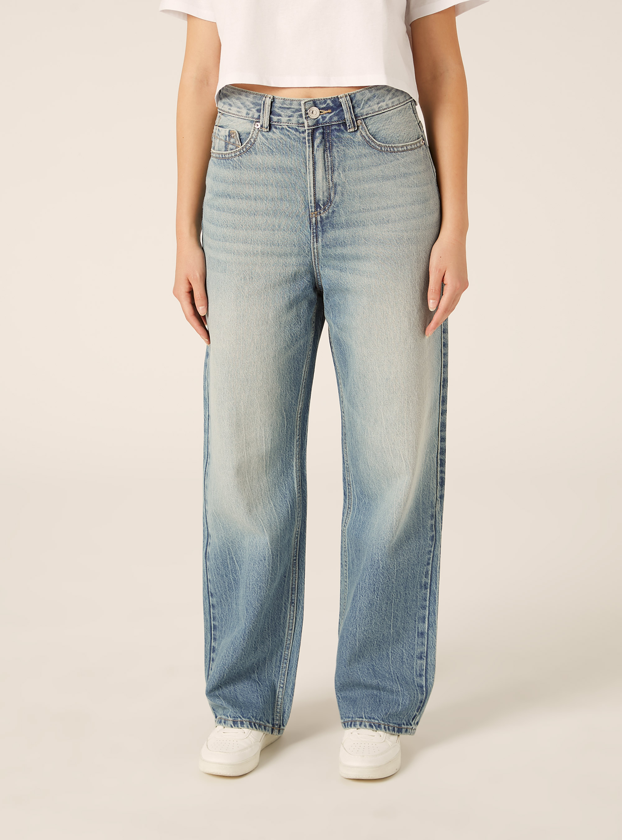 Vaqueros wide leg, D006 AZURE