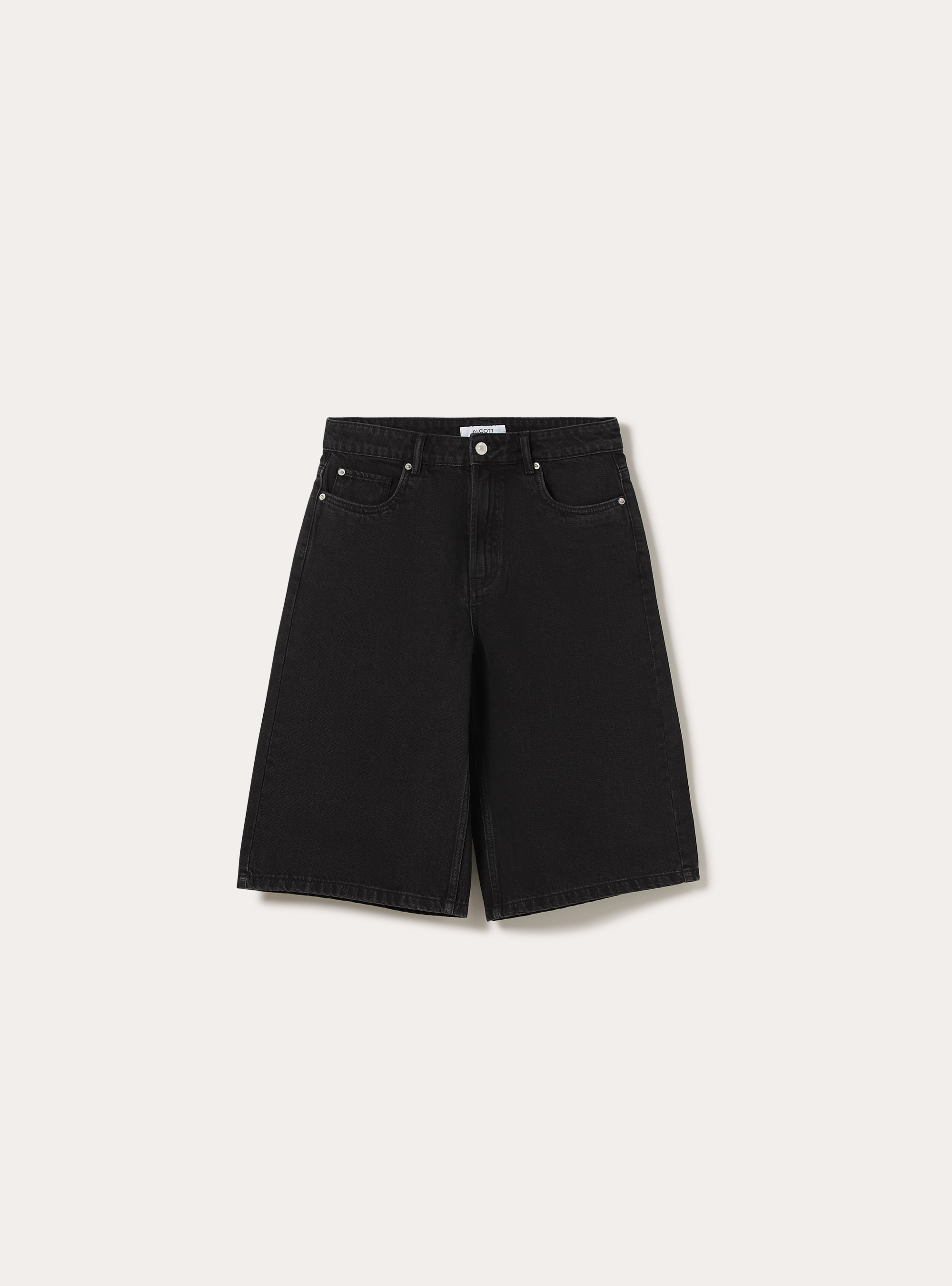 Bermudas jorts en denim de color, BK1 BLACK
