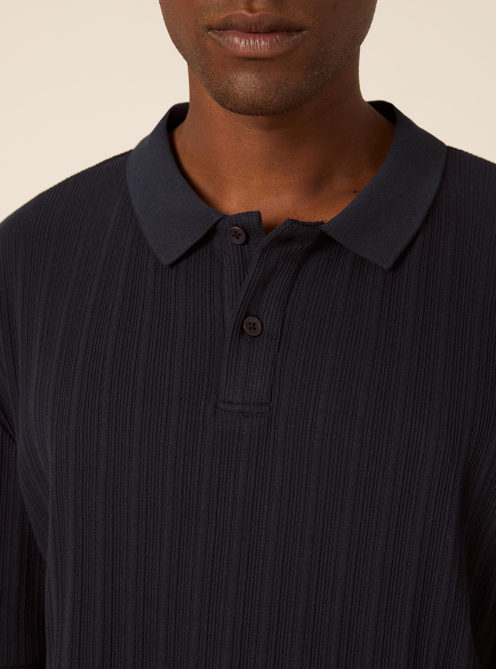 Regular Fit Structured Jersey Polo Shirt, NA1 NAVY DARK