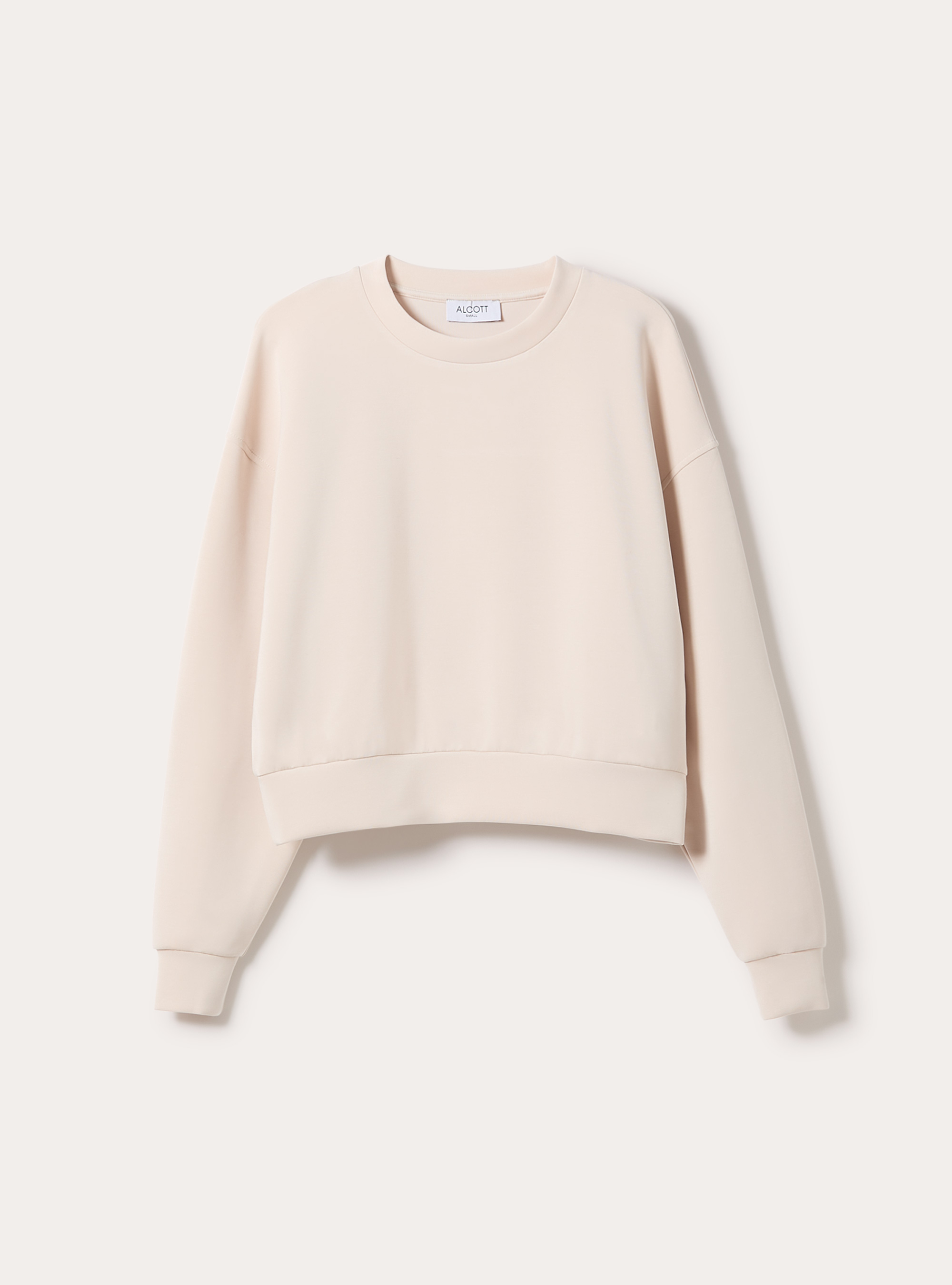 Soft-Touch-Sweatshirt, CR3 CREAM LIGHT