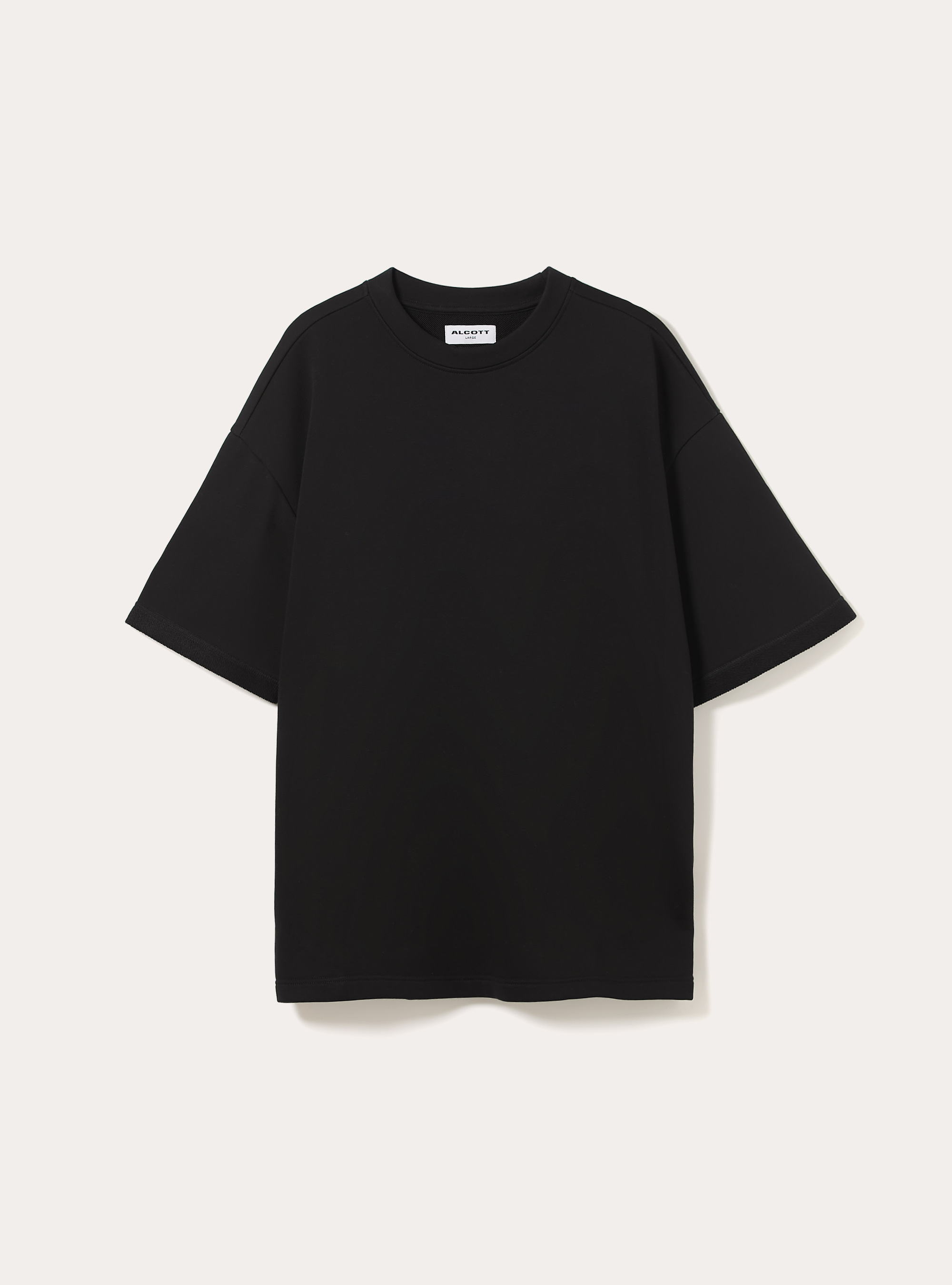 Oversized sweatshirt T-shirt, BK1 BLACK