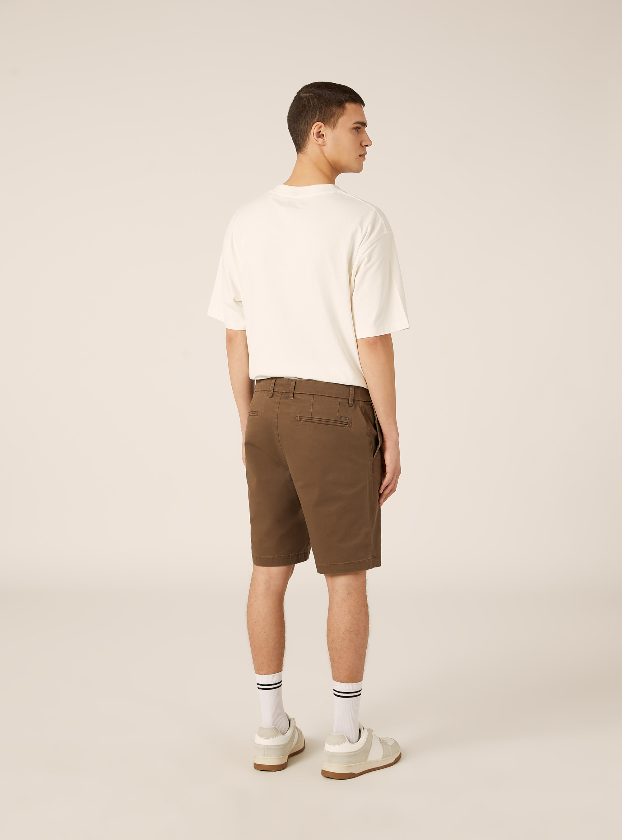 Twill Chino Bermuda Shorts, BR2 BROWN MEDIUM