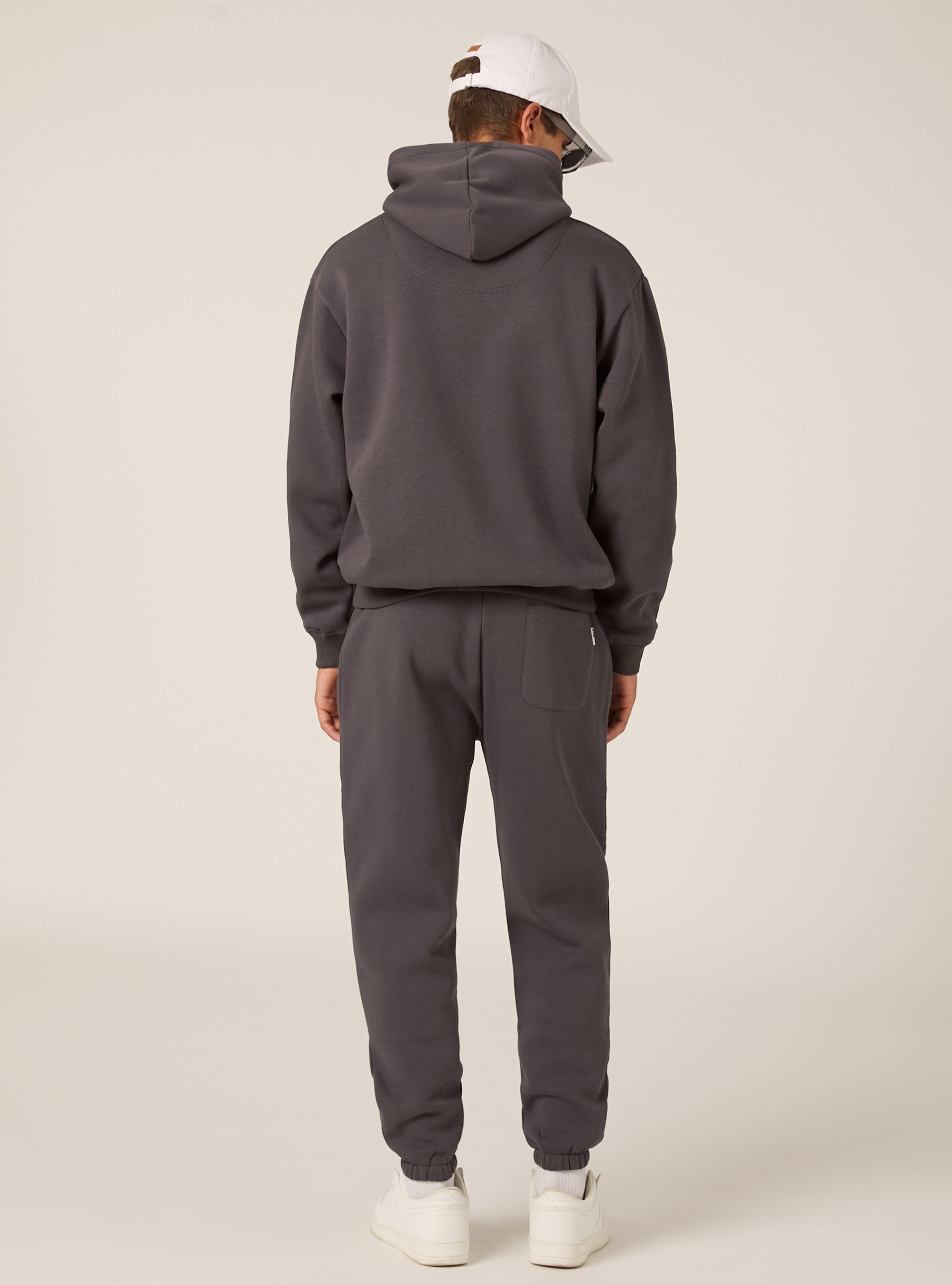 Sweat &agrave; capuche coupe boxy, GY1 GREY DARK