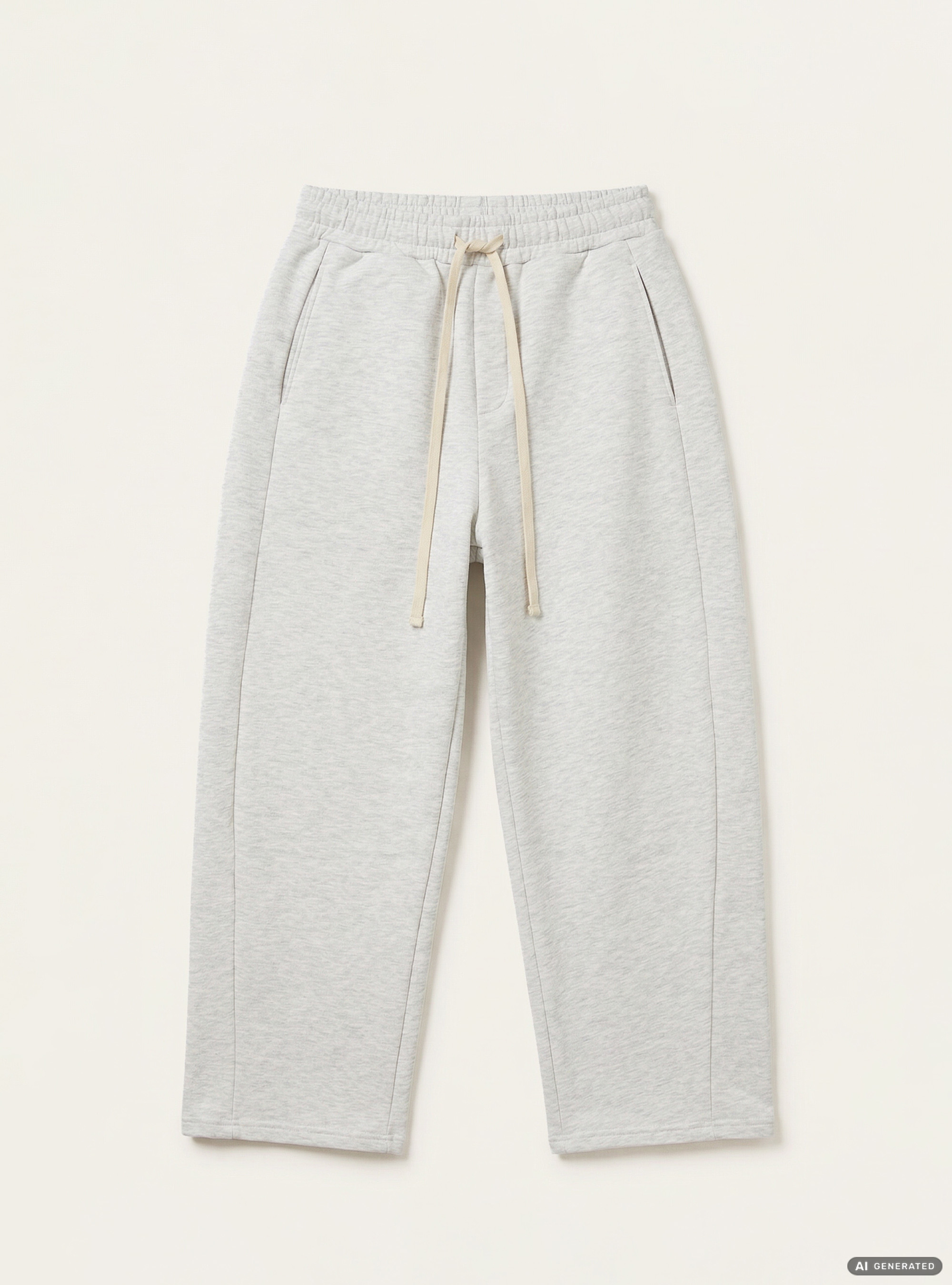 Jogger in felpa baloon fit, MGY3 GREY MEL LIGHT