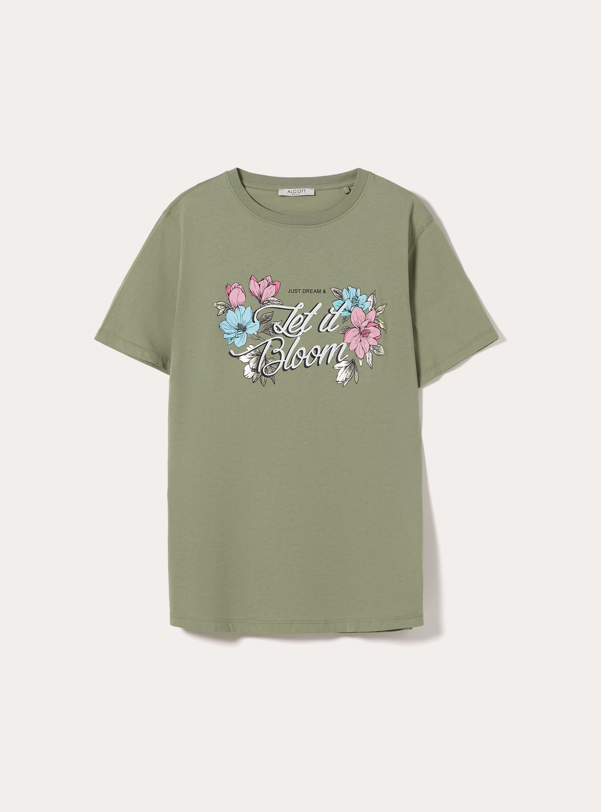 T-Shirt mit Metallic-Print, KY2 KAKY MEDIUM