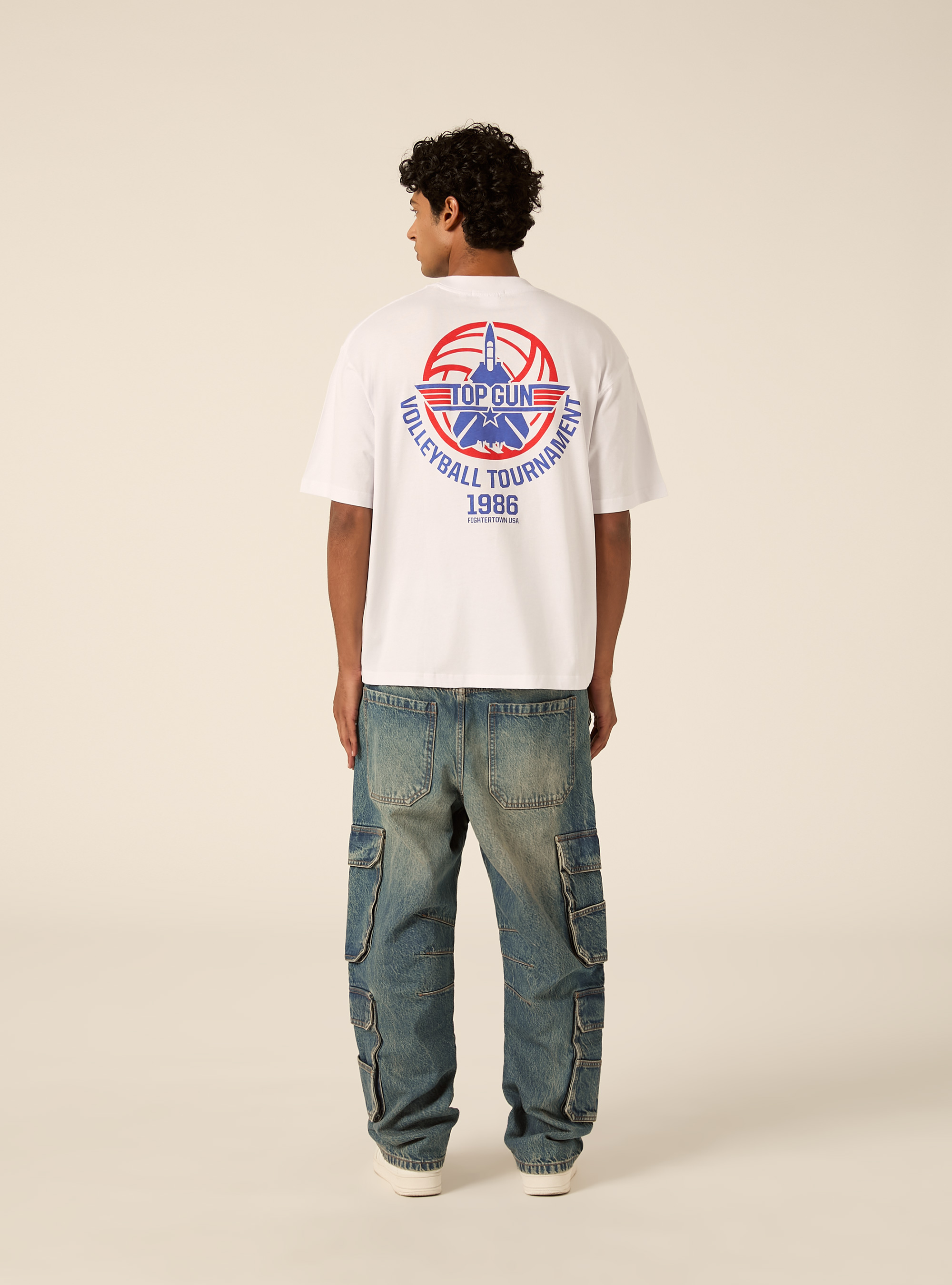 Maglietta Boxy fit Top Gun / Alcott, WH3 WHITE