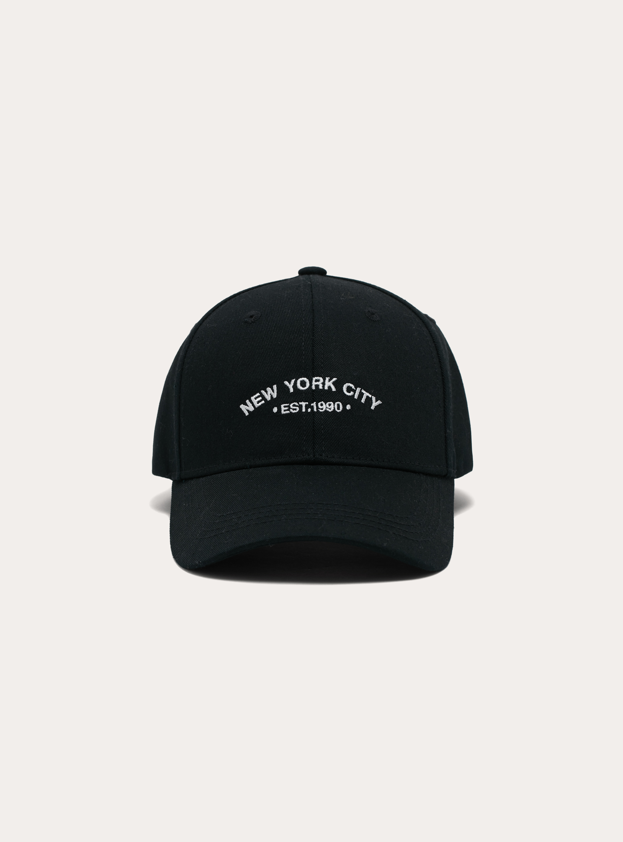 Embroidered Baseball Cap, BK1 BLACK