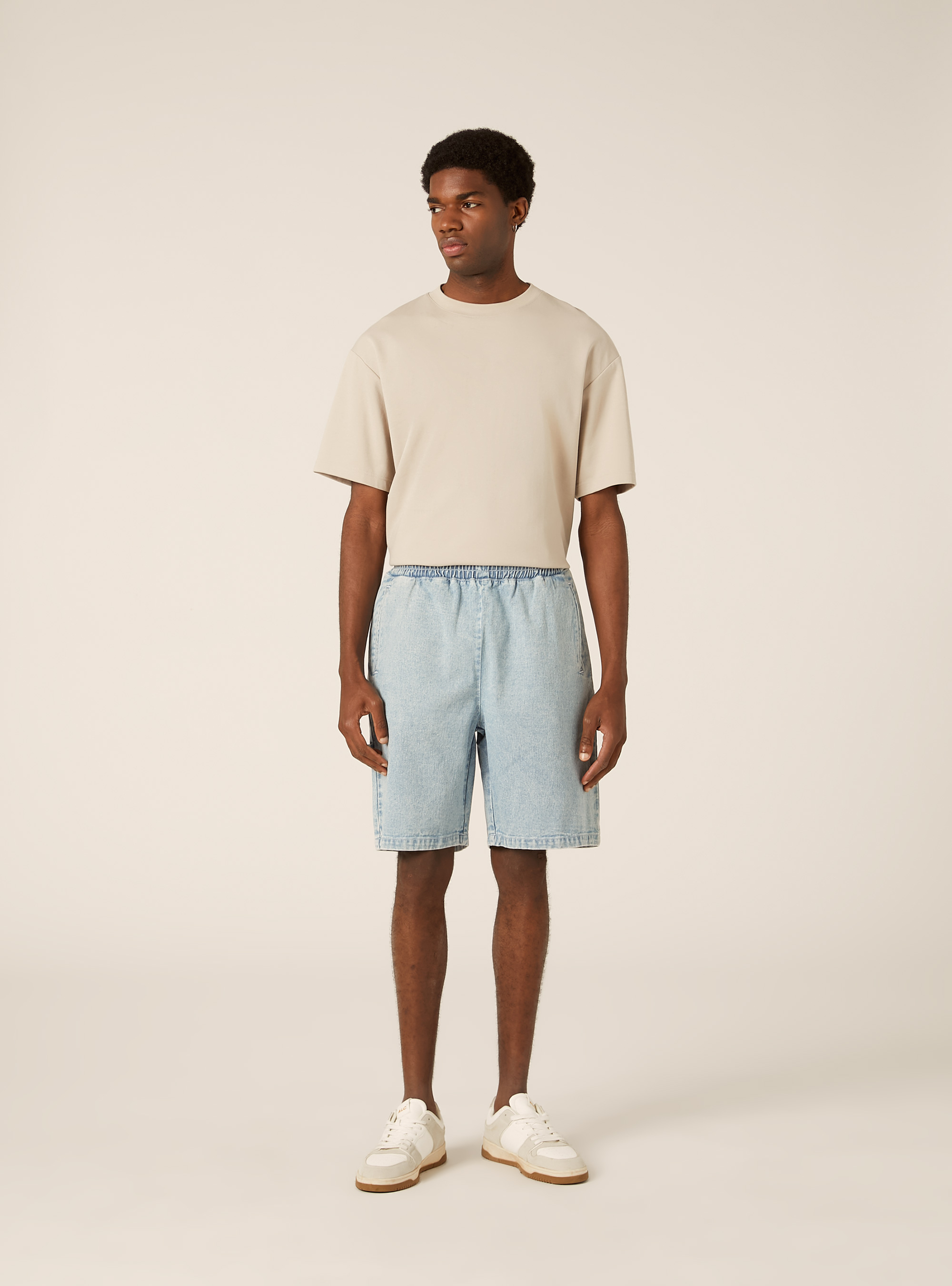 Bermuda en denim, D005 LIGHT BLUE