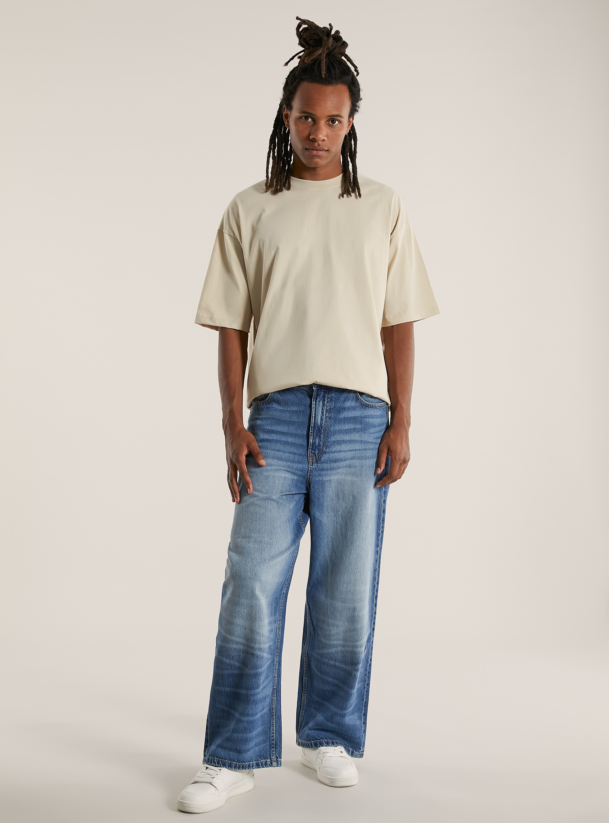 Jeans super baggy fit, D006 AZURE
