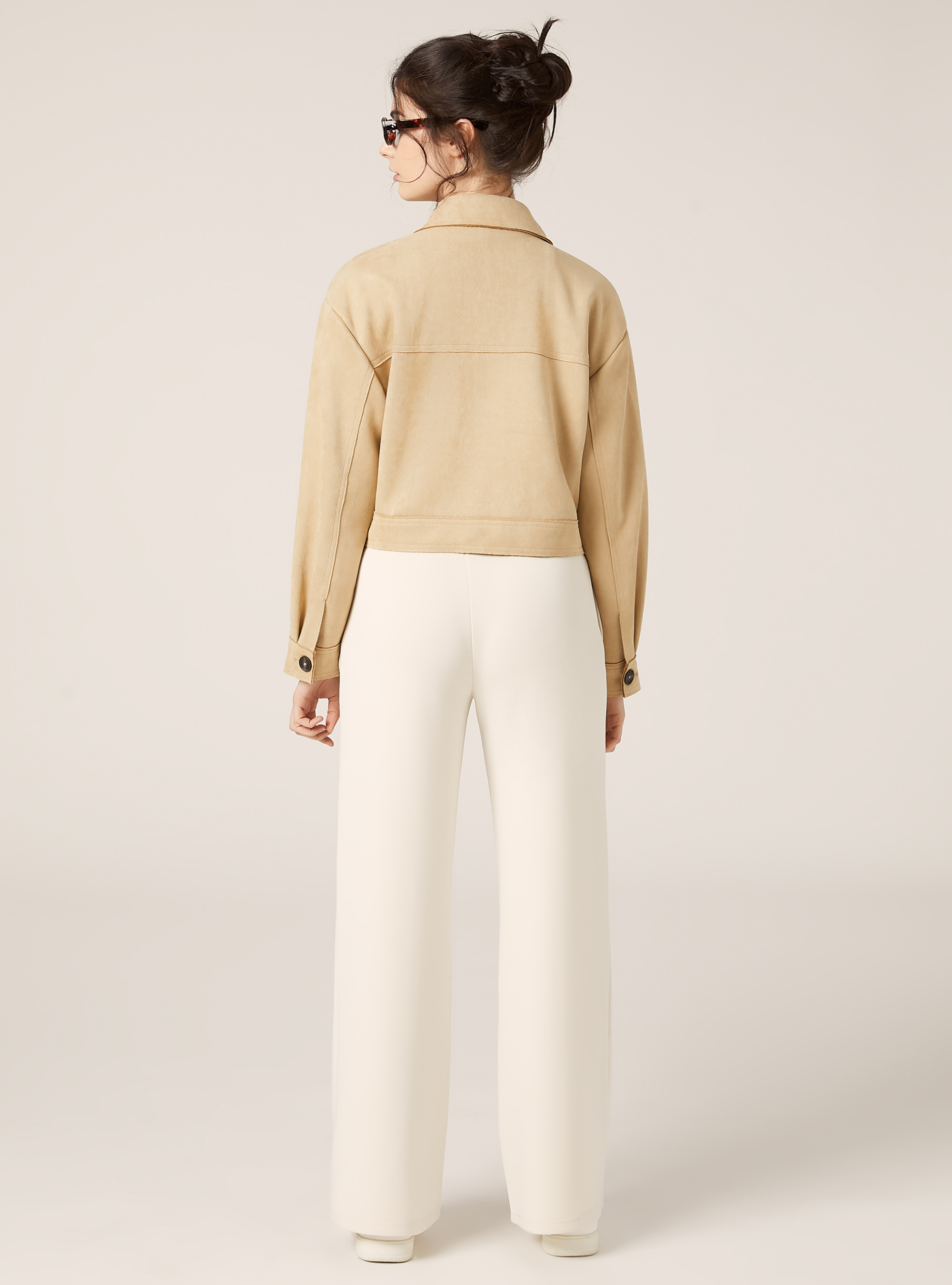Veste chemise effet daim, BG3 BEIGE LIGHT