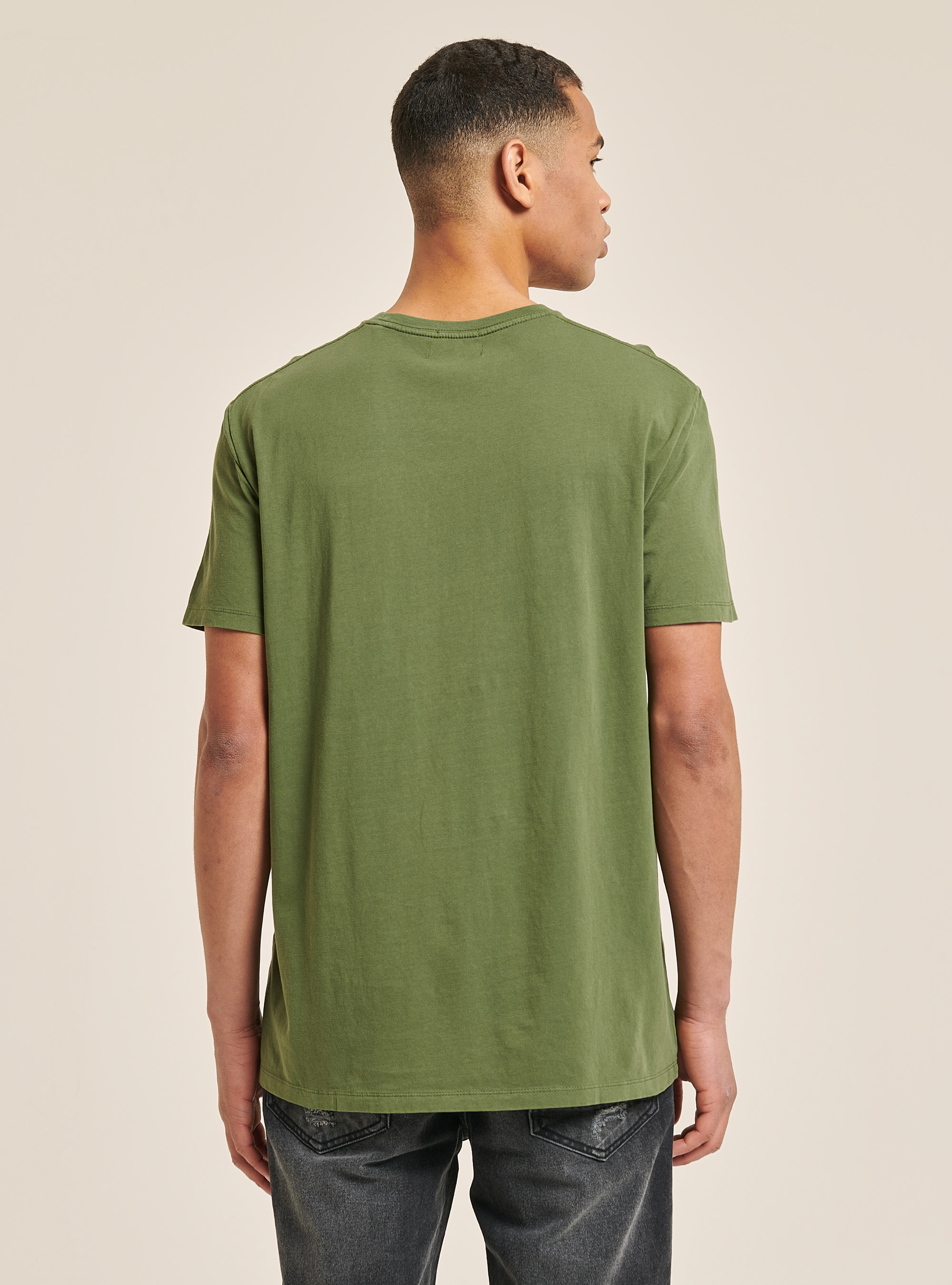 Crew-neck t-shirt with pocket, KY2 KAKY MEDIUM