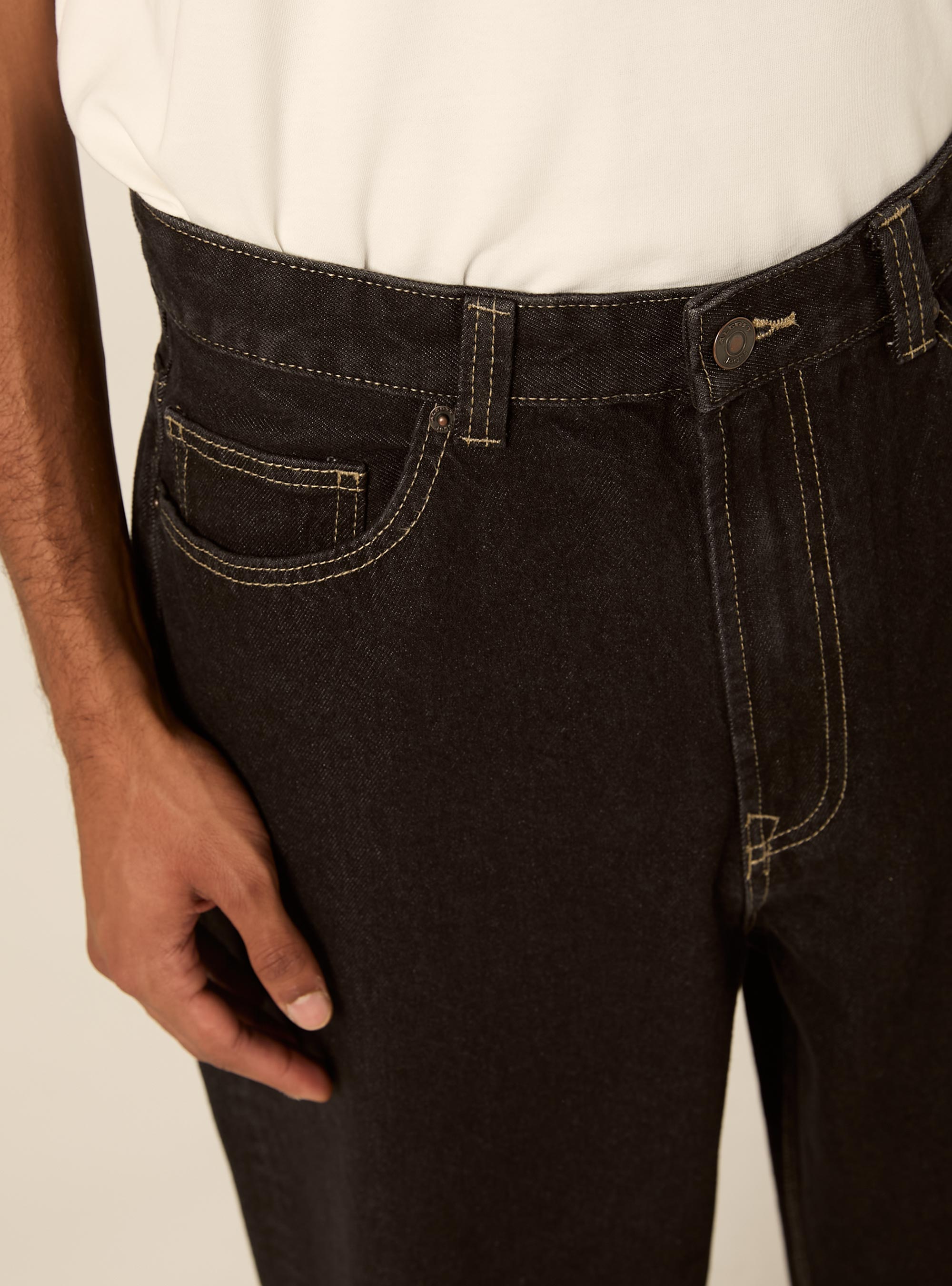 Jeans baggy fit, D000 BLACK