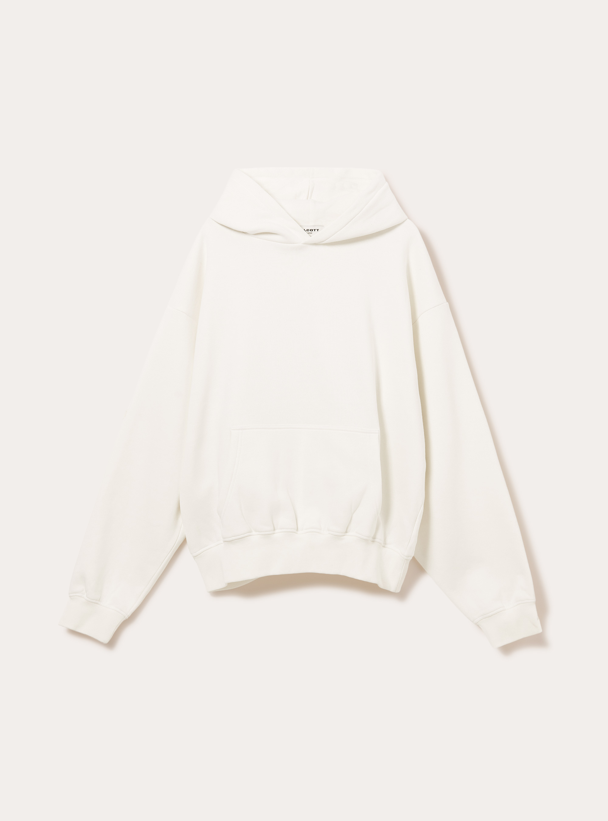 Sweat &agrave; capuche coupe boxy, WH2 WHITE