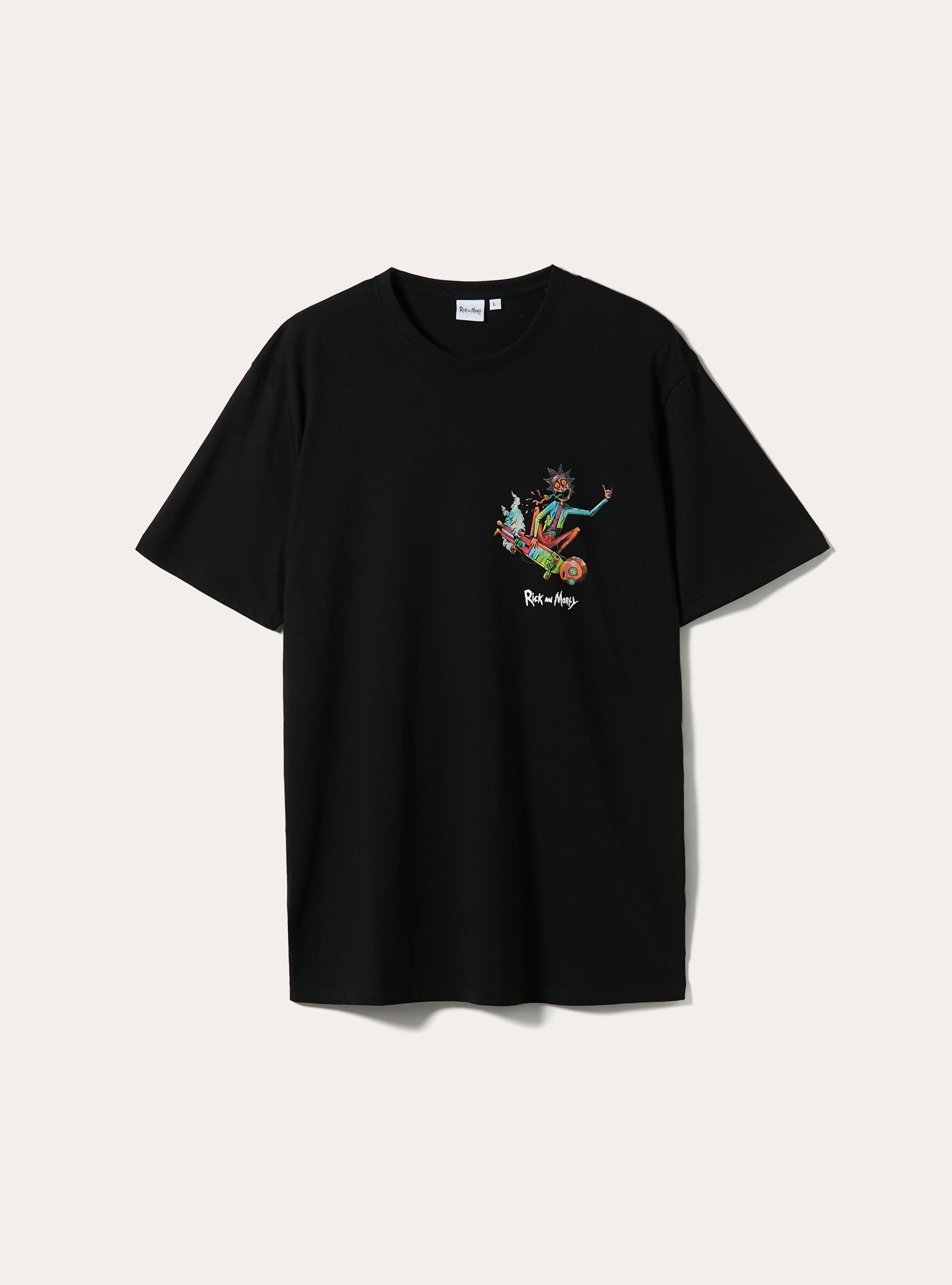 T-shirt rick and morty, BK1 BLACK