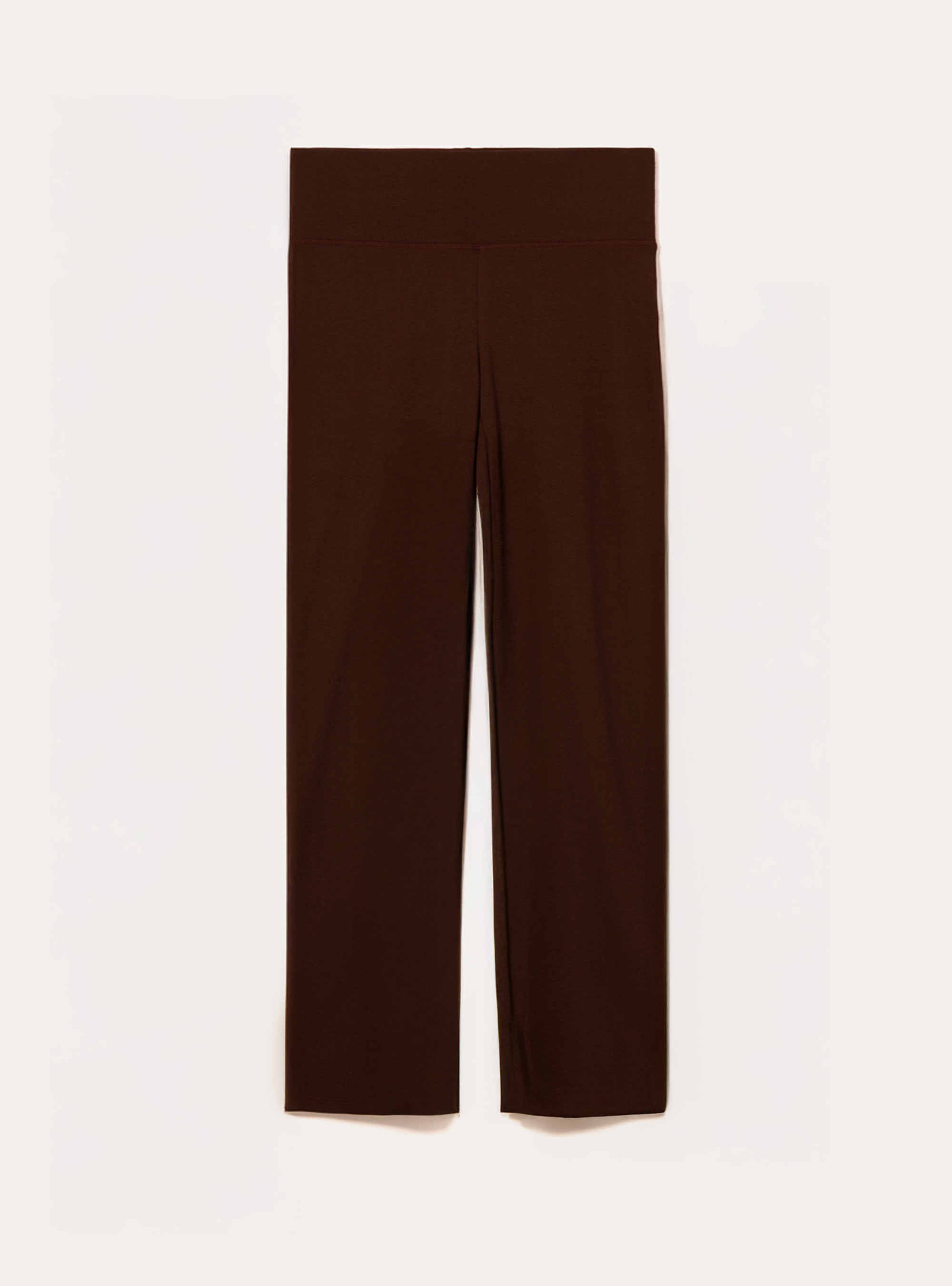 Leggings &agrave; revers &agrave; la taille, BR2 BROWN MEDIUM