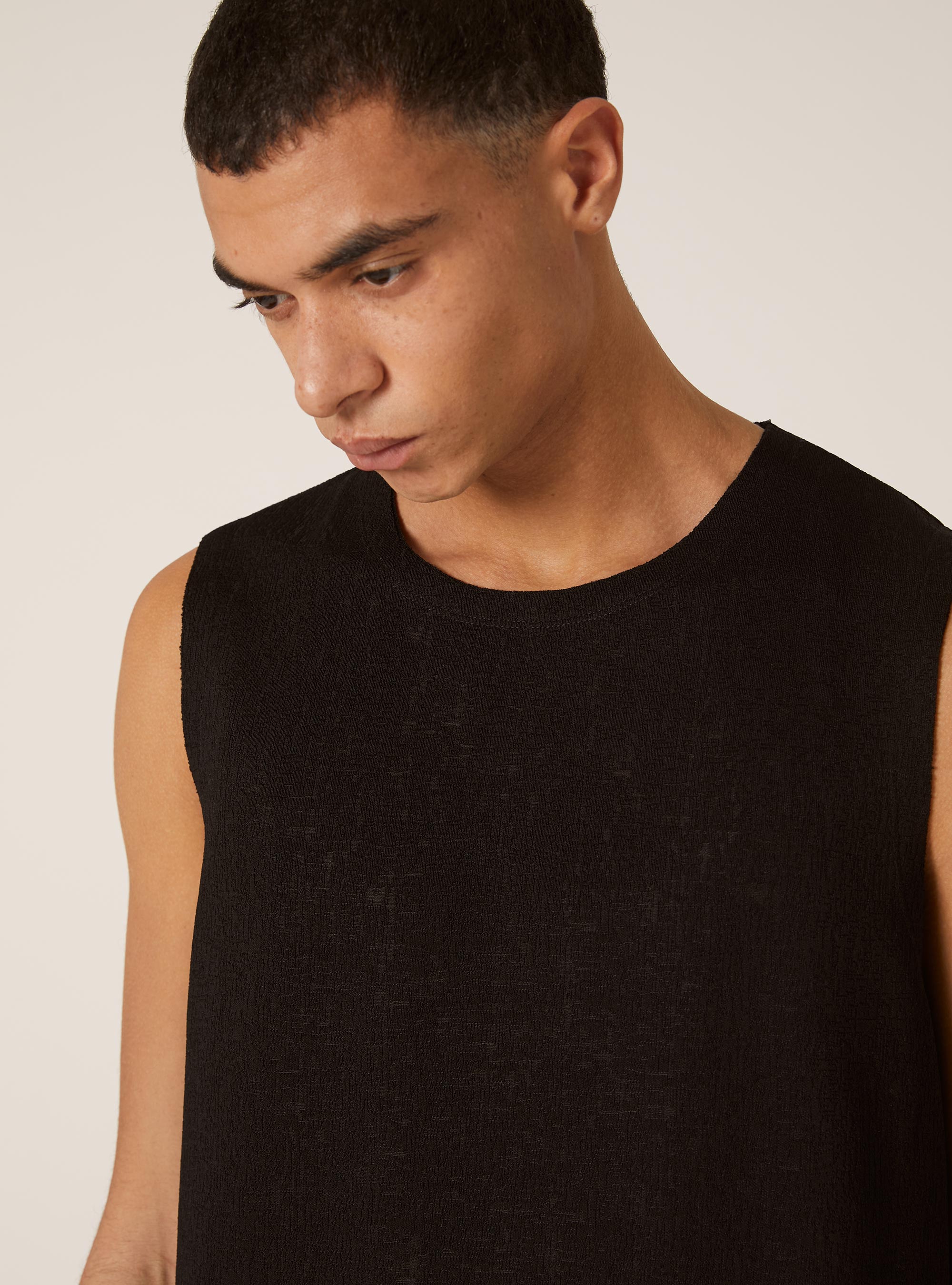 D&eacute;bardeur textur&eacute;, BK1 BLACK