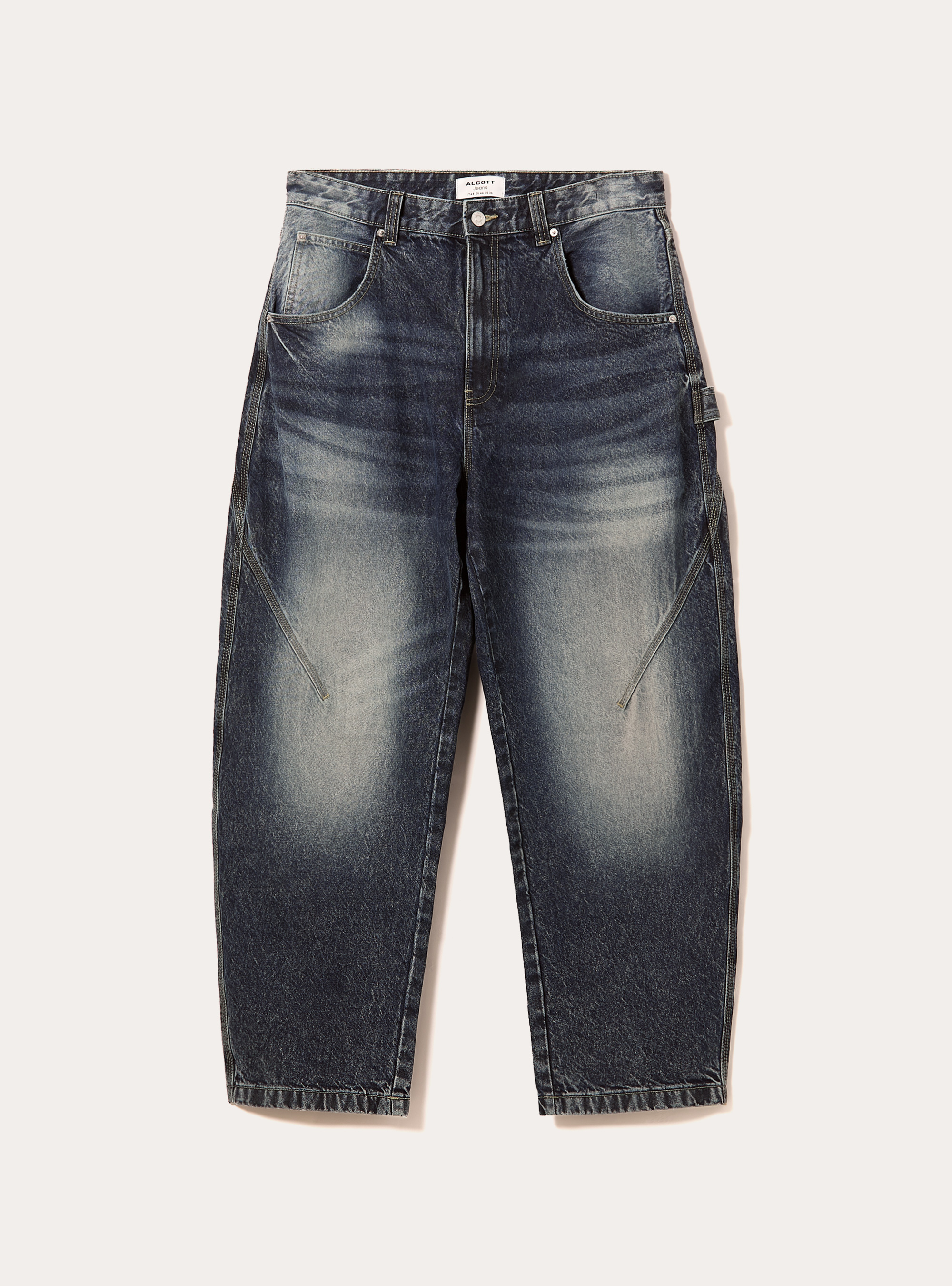 Vaqueros balloon carpenter, D003 MEDIUM BLUE
