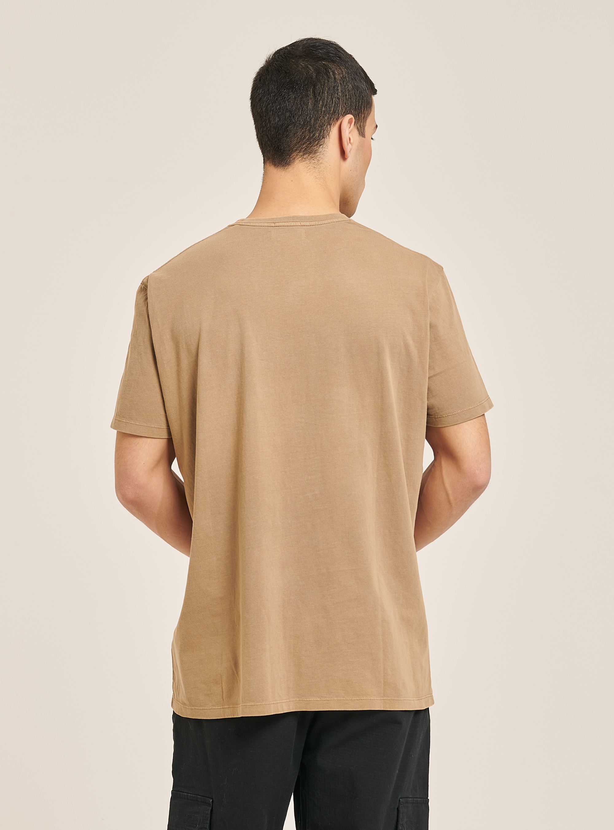 Crew-neck t-shirt with pocket, BG2 BEIGE MEDIUM