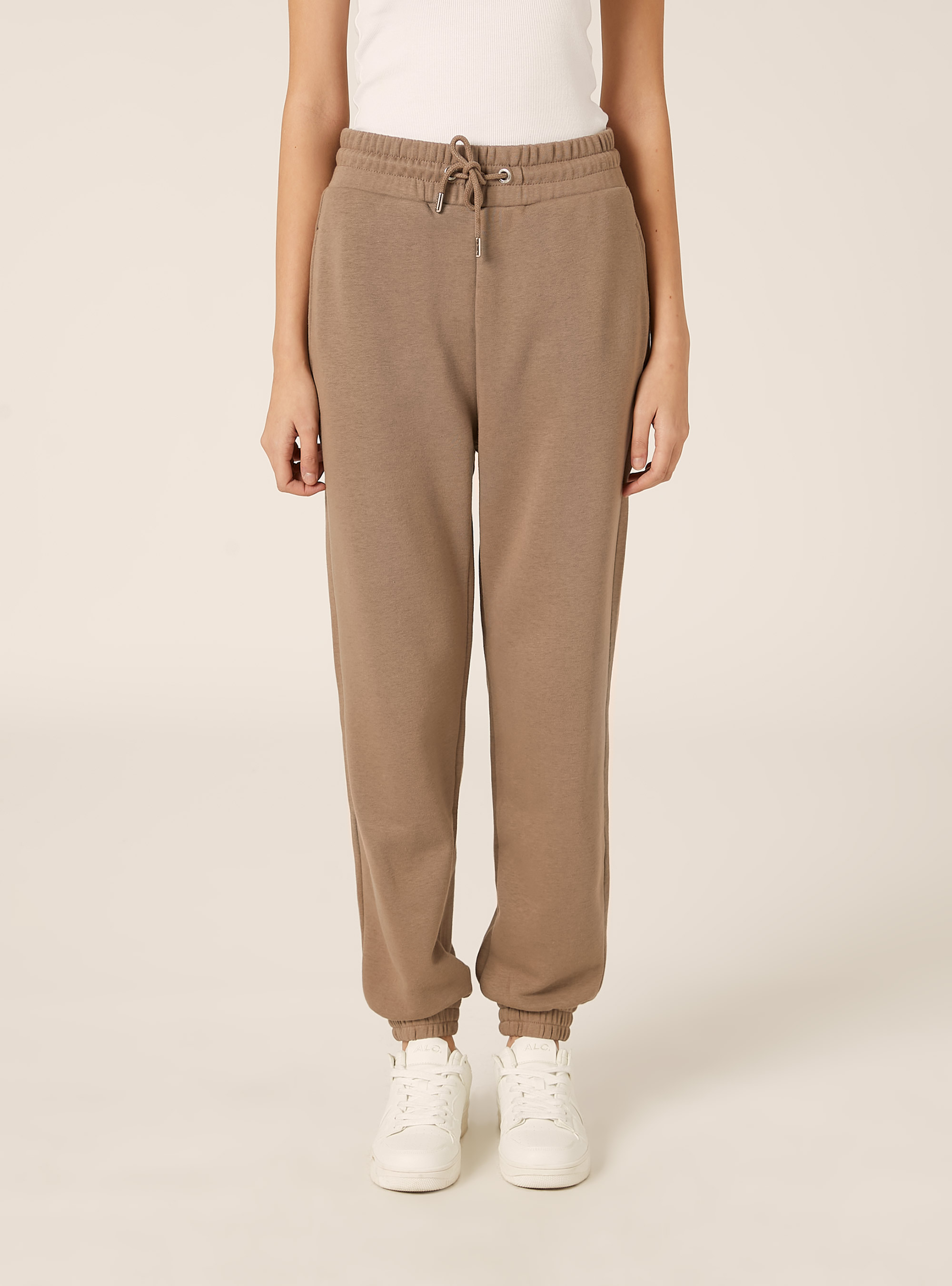 Pantalon jogger en molleton, BR3 BROWN LIGHT
