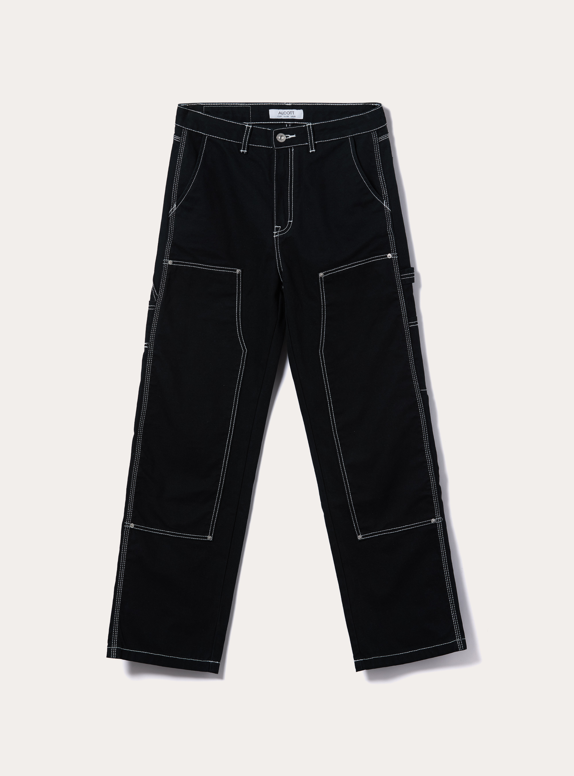 Pantalon en toile charpentier, BK1 BLACK