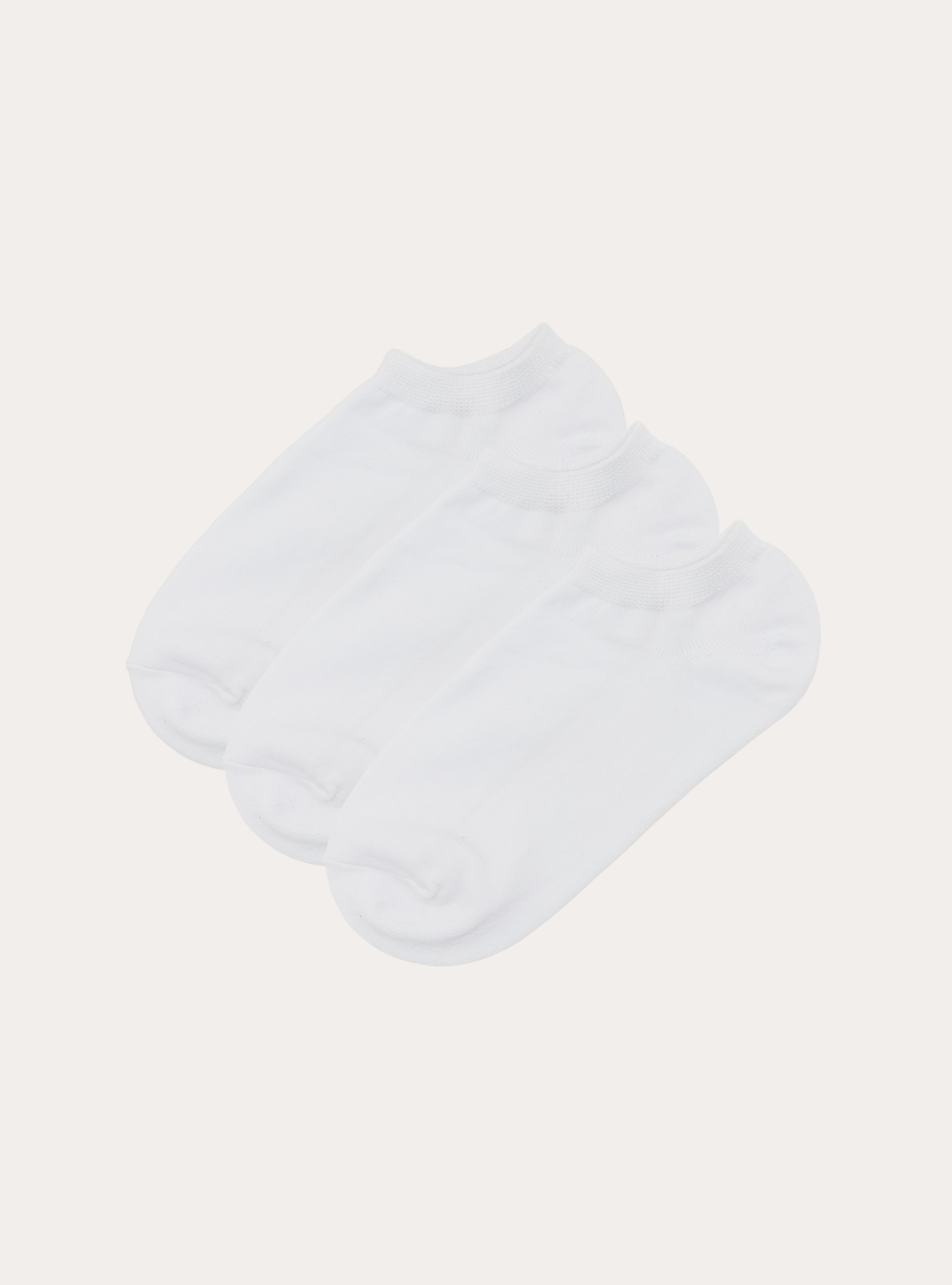 Lote de 3 pares de calcetines de algod&oacute;n, WH2 WHITE