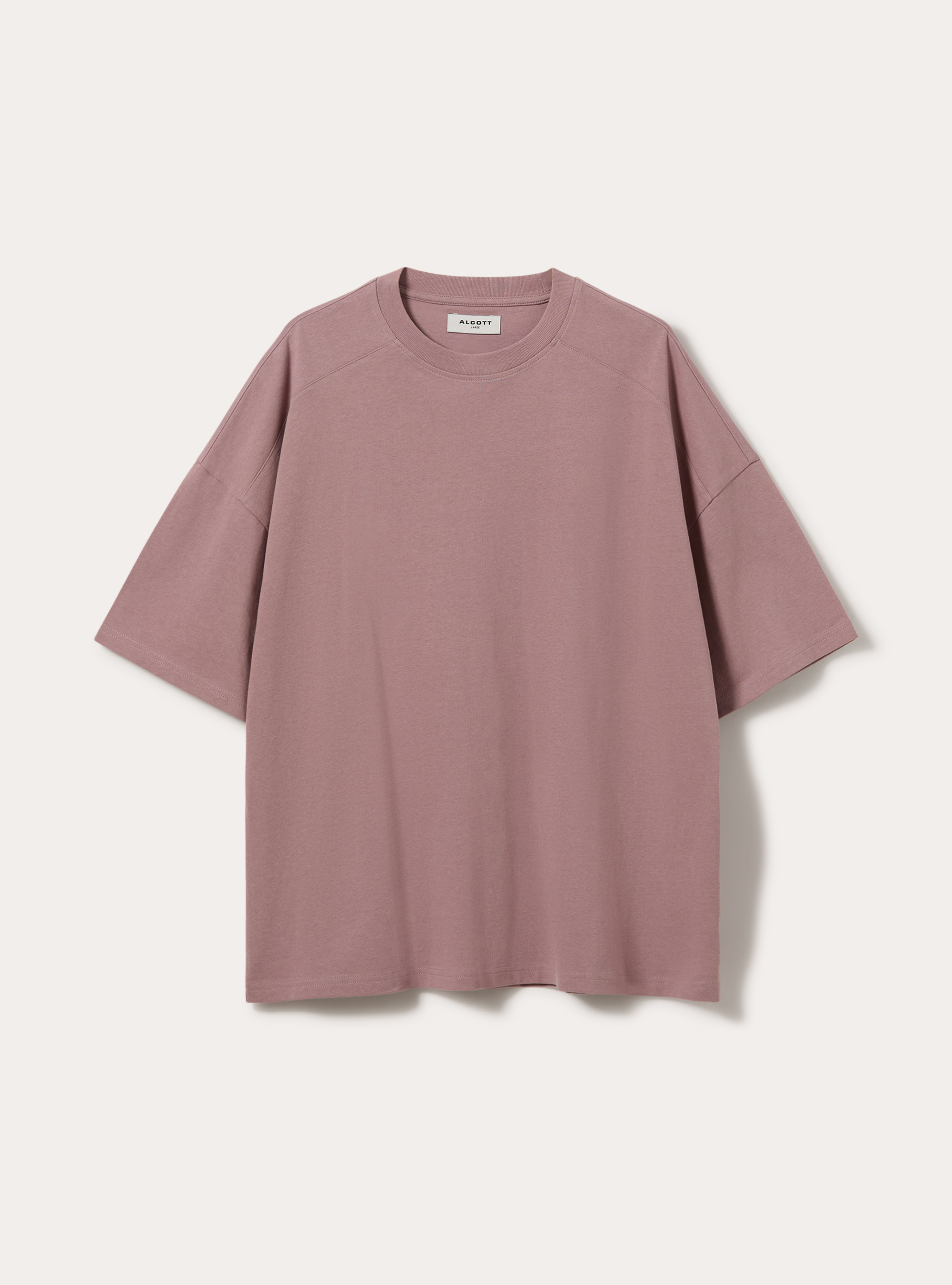 Boxy fit short sleeve tee with dropped shoulders, PK2 PINK MEDIUM