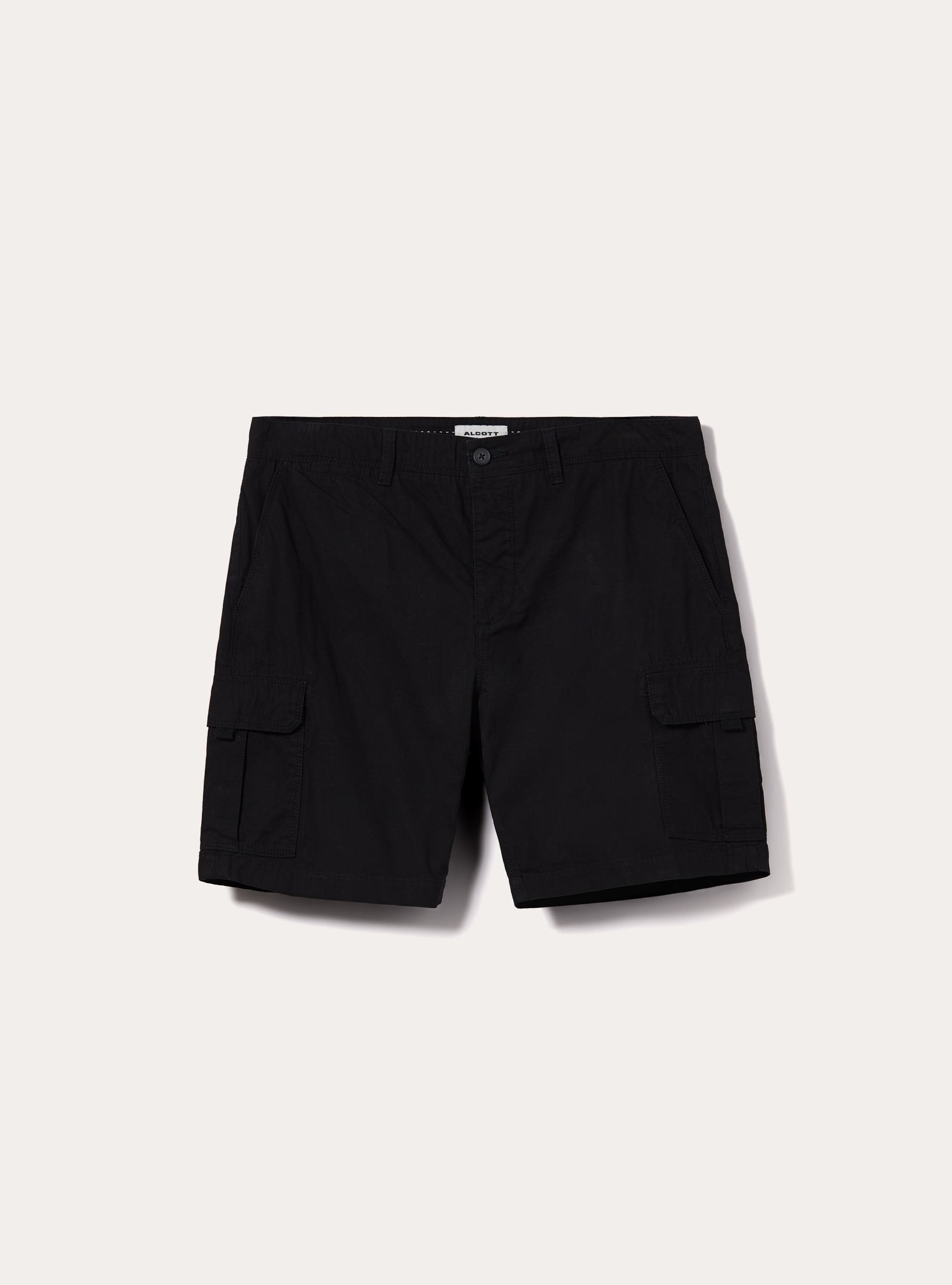 Bermudas cargo de algod&oacute;n, BK1 BLACK